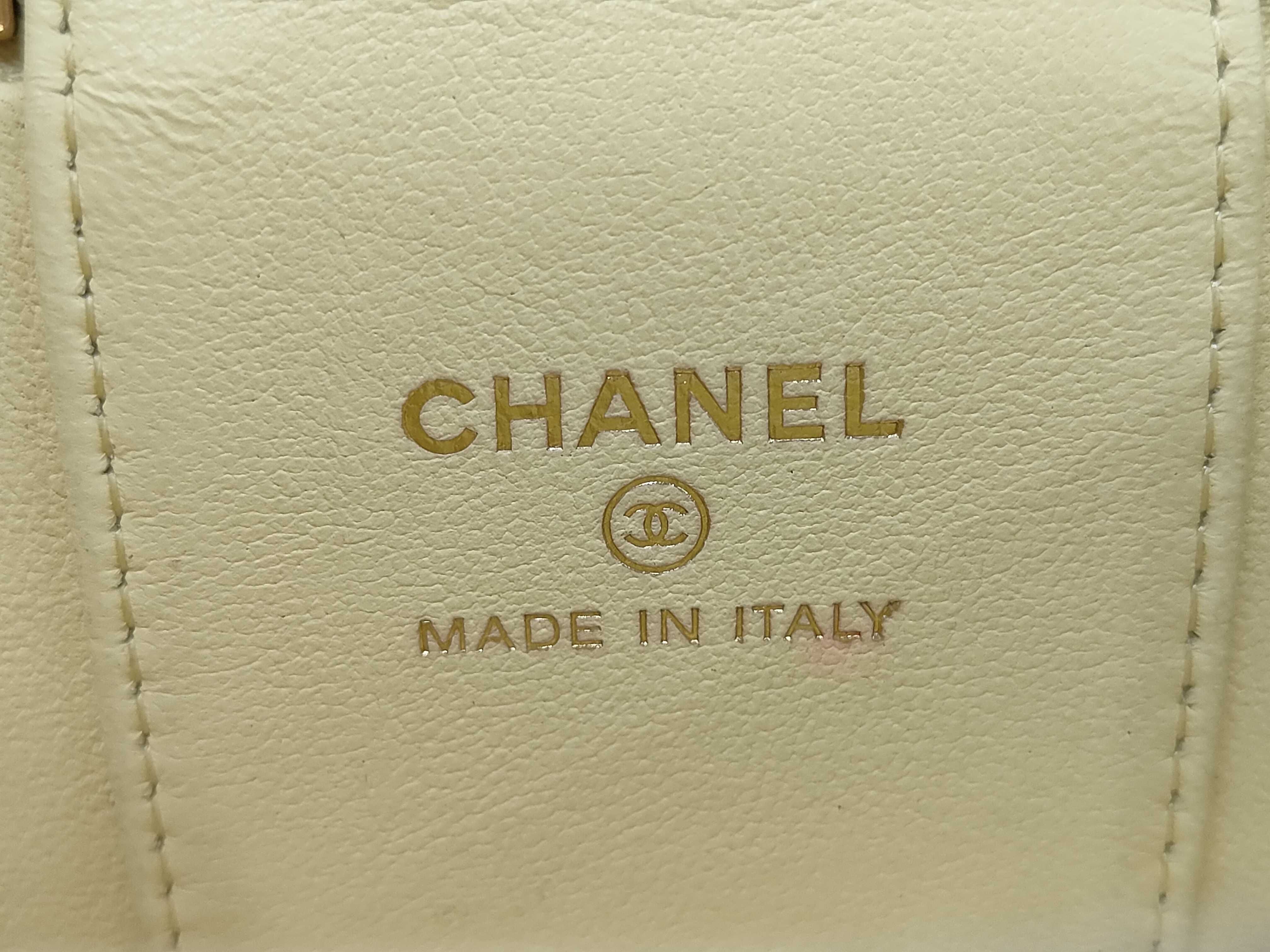 Mini Vanity Lambskin Shoulder Bag (Yellow Gold) — view 10