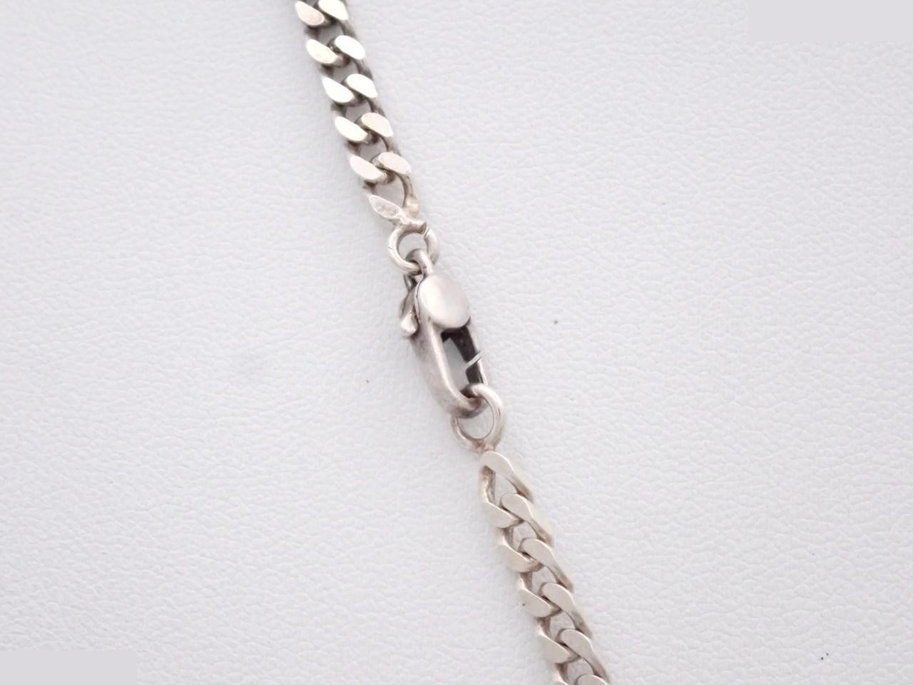 Sterling silver (925) necklace, 38.8g, chain approximately 56cm. — view 2