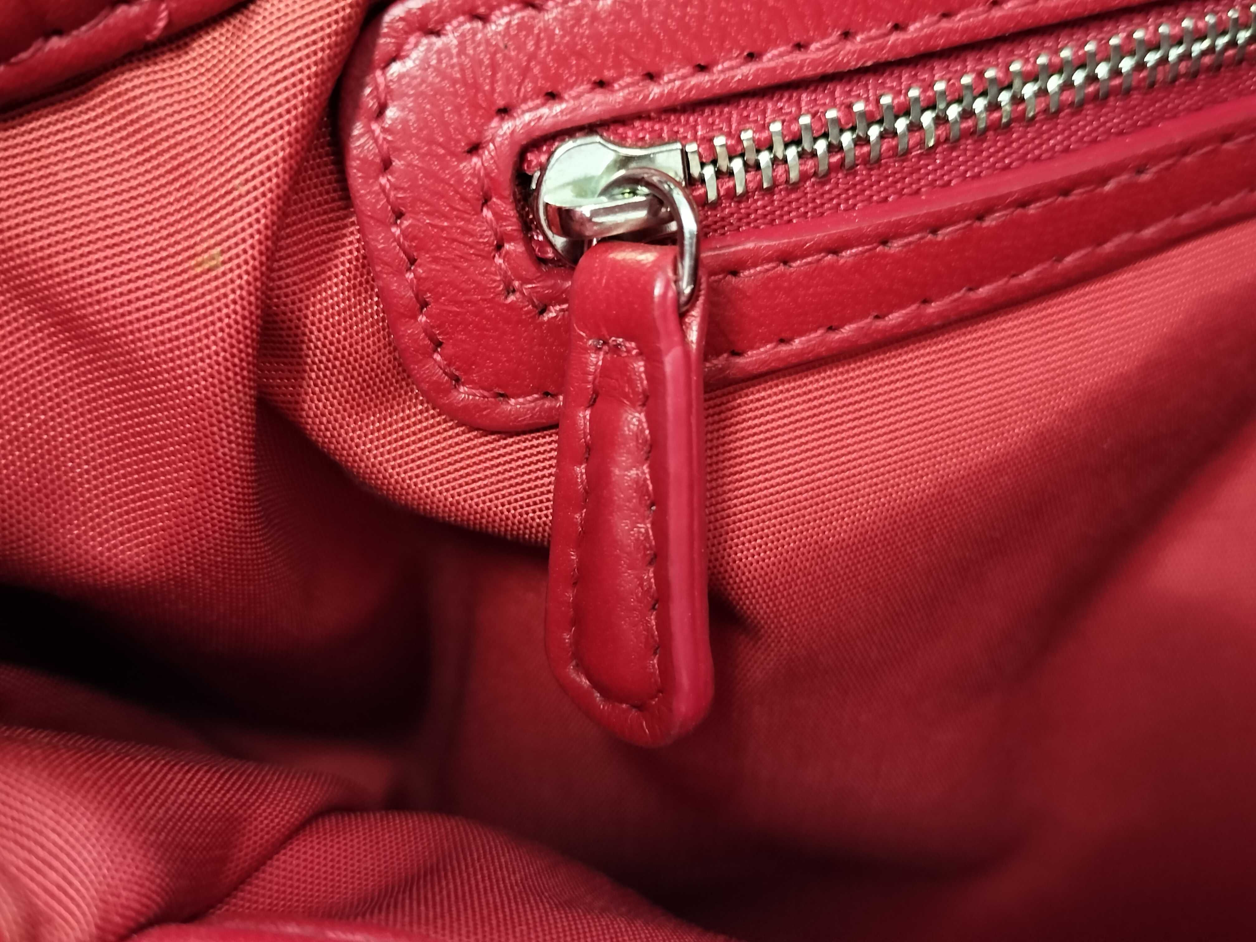 Lady Dior TH-Christian 01-RU-0111 Cannage Lady Soft Leather Red Tote Bag - Gray Handbag — view 11