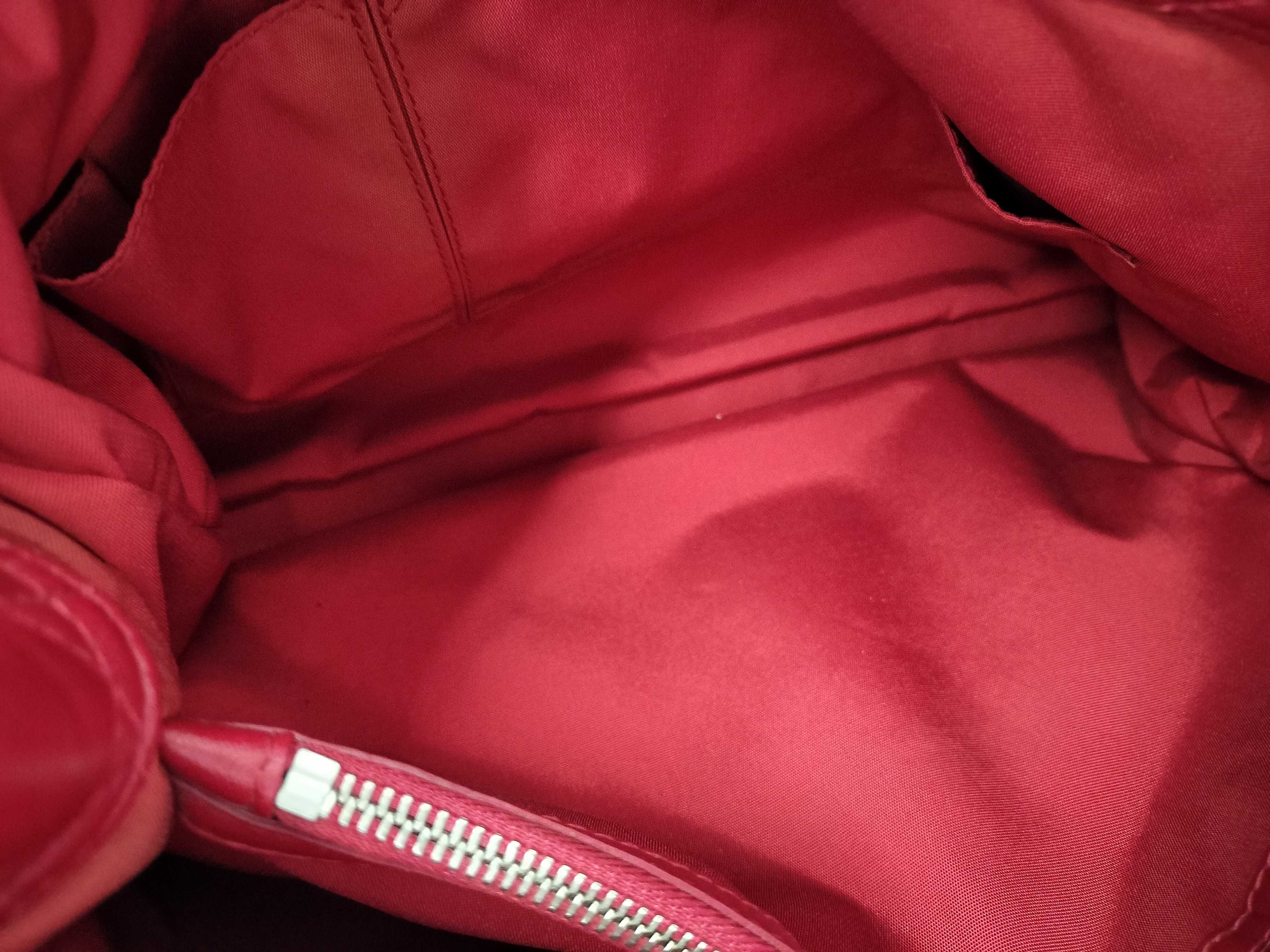 Lady Dior TH-Christian 01-RU-0111 Cannage Lady Soft Leather Red Tote Bag - Gray Handbag — view 7