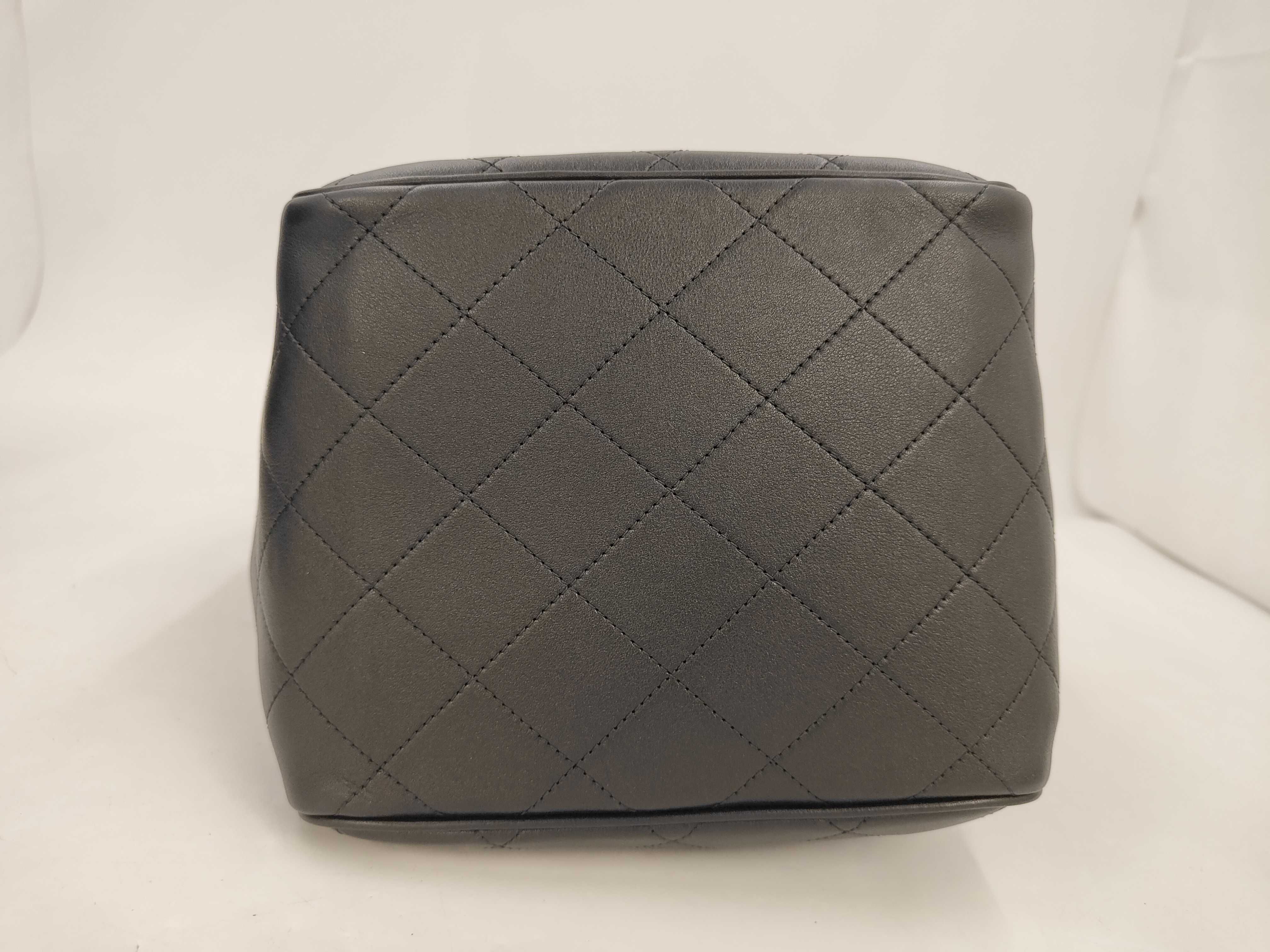 AS6199 Matelassé Mini Shopping Bag, Calfskin, CH1HHPLE, with Box and Dust Bag, Shoulder Bag — view 3