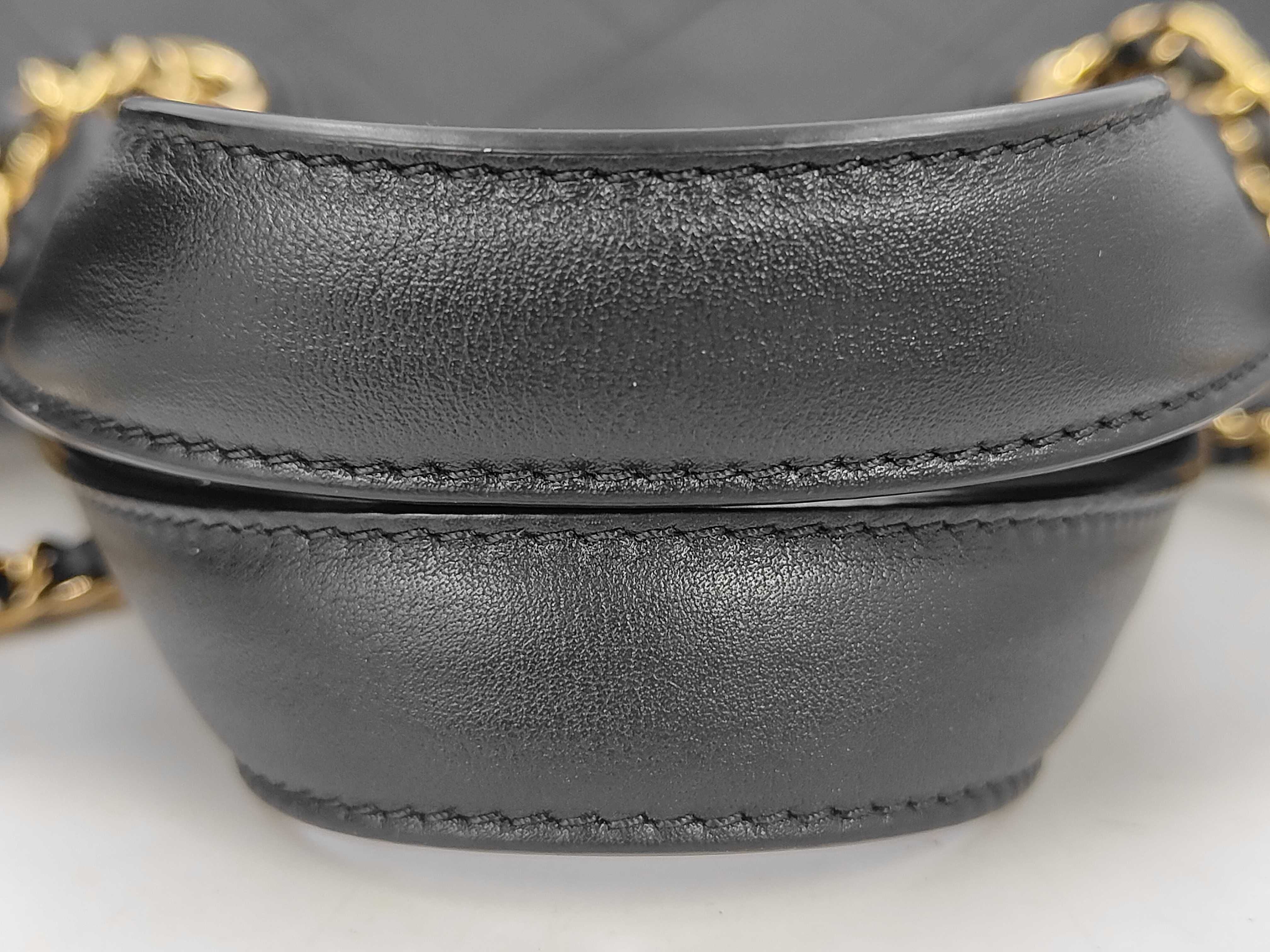 AS6199 Matelassé Mini Shopping Bag, Calfskin, CH1HHPLE, with Box and Dust Bag, Shoulder Bag — view 8