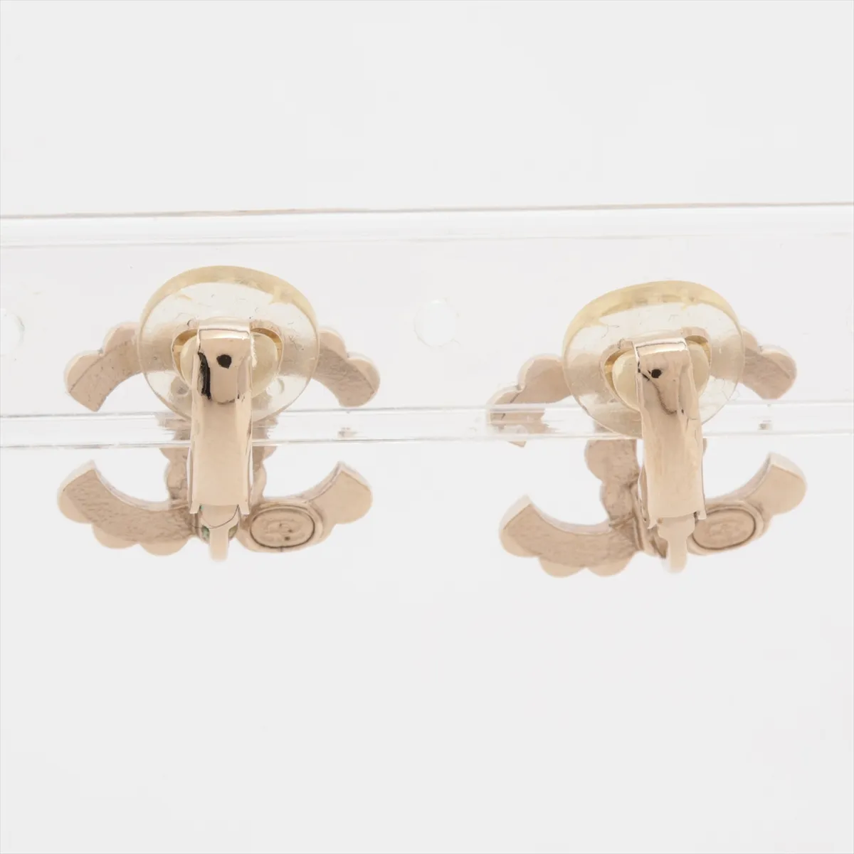 Coco Mark C24B Earrings (Pair) GP Gold. Shows signs of wear including — view 2