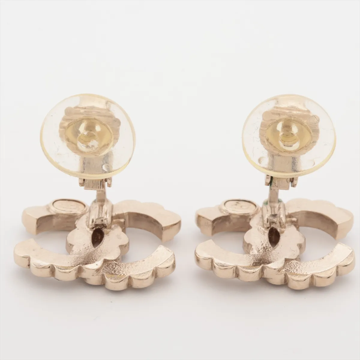 Coco Mark C24B Earrings (Pair) GP Gold. Shows signs of wear including — view 4