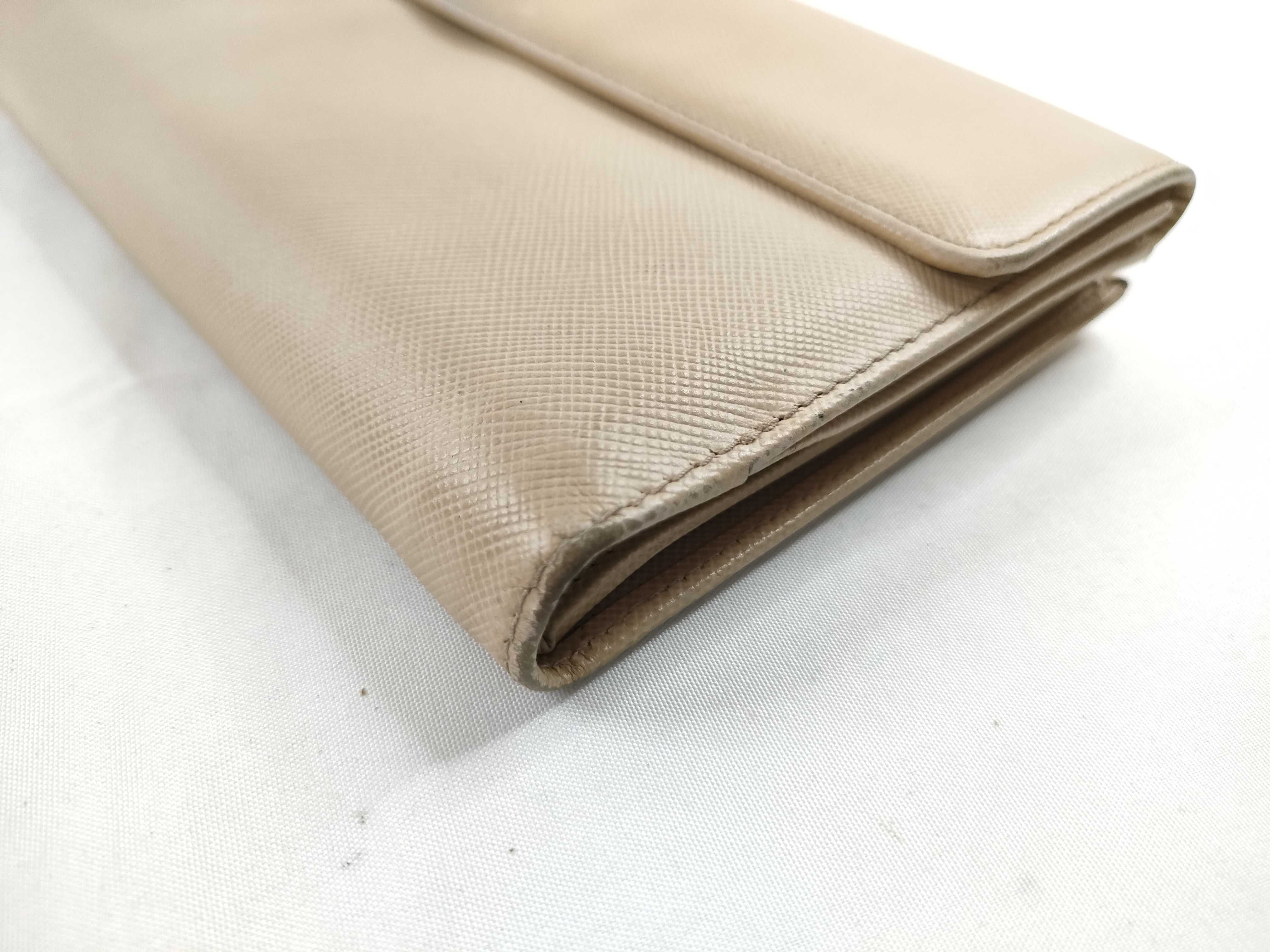 bi-fold long wallet, light beige. — view 3