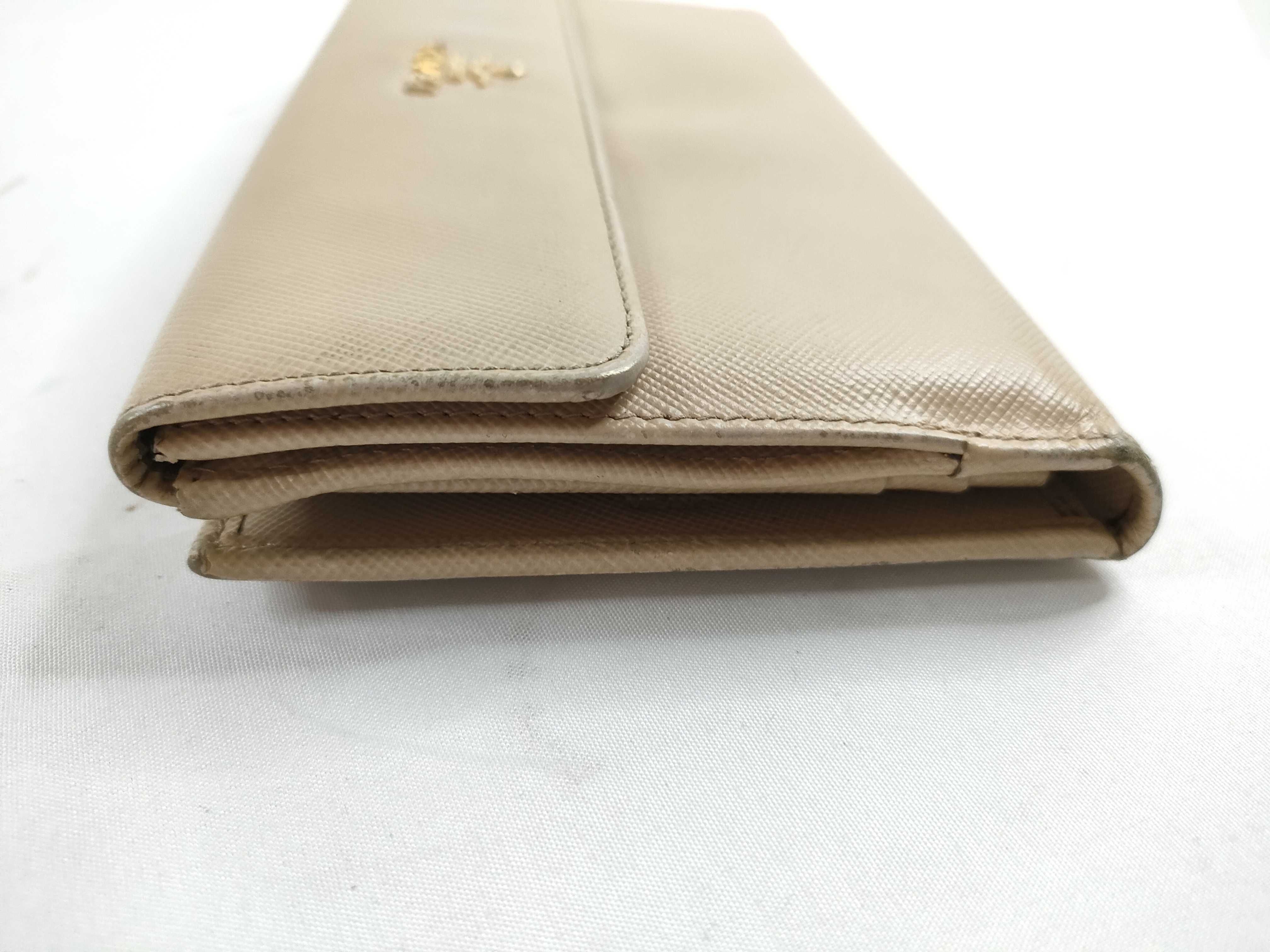 bi-fold long wallet, light beige. — view 5
