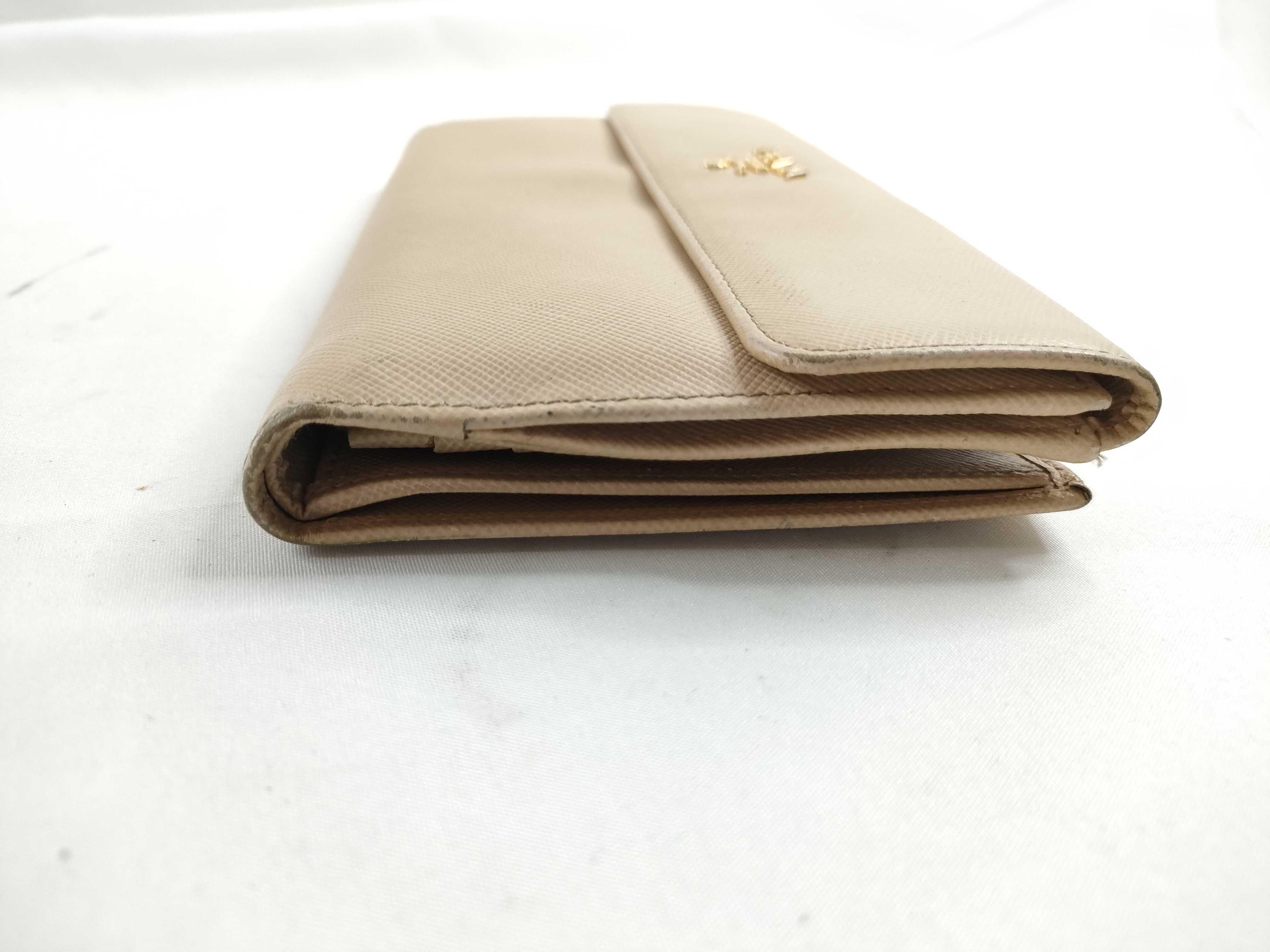 bi-fold long wallet, light beige. — view 7
