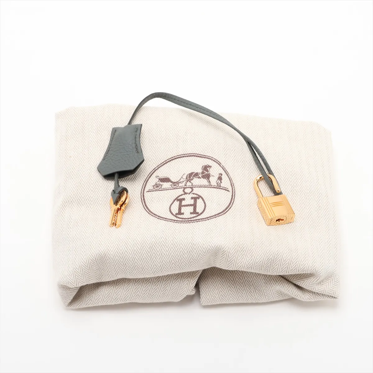 [Individually packaged] Hermes Birkin 30 Letournée Togo Vert Amande Gold Hardware U: 2022 — view 11
