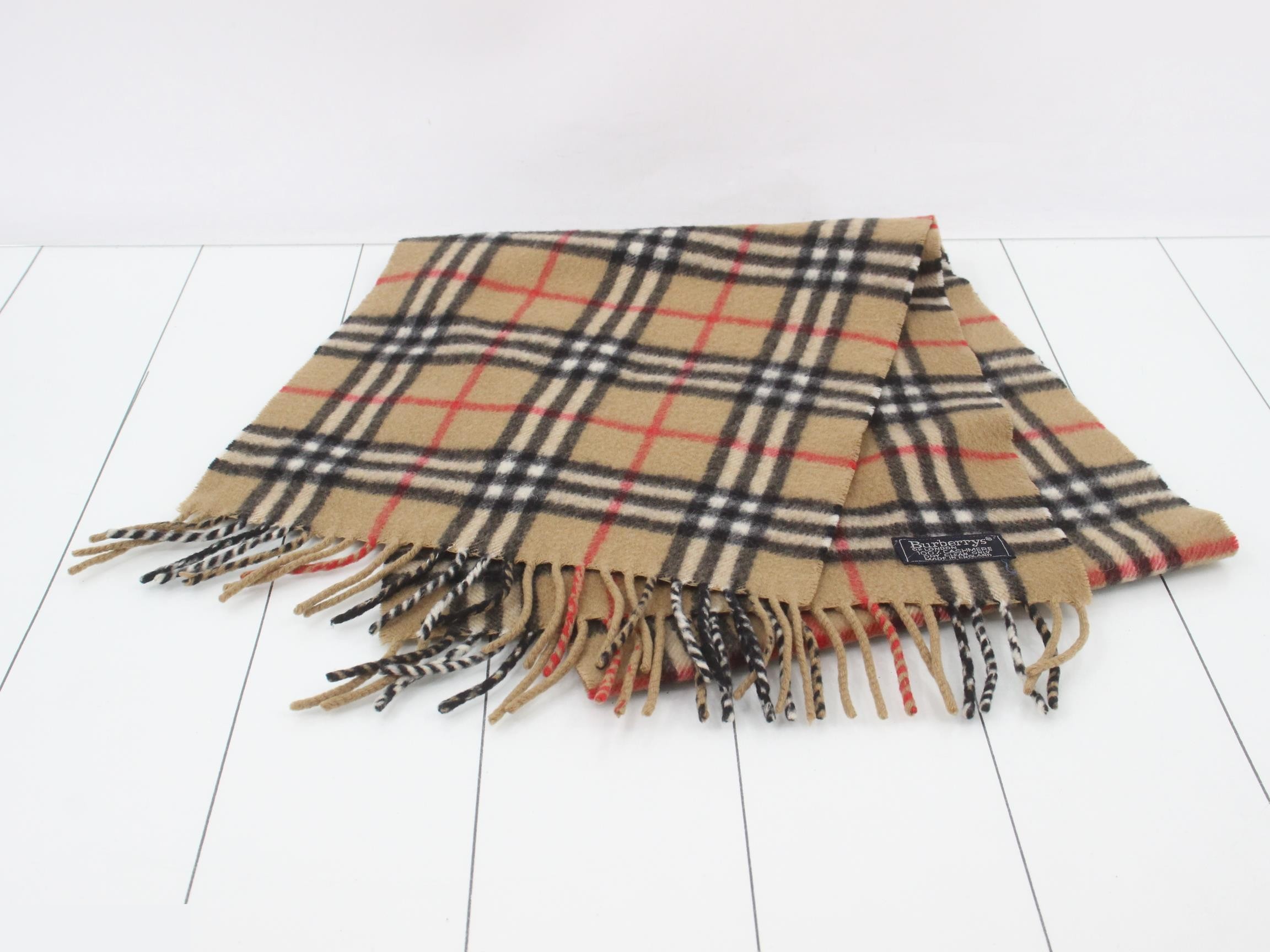 Scarf, Nova Check, Beige — view 2
