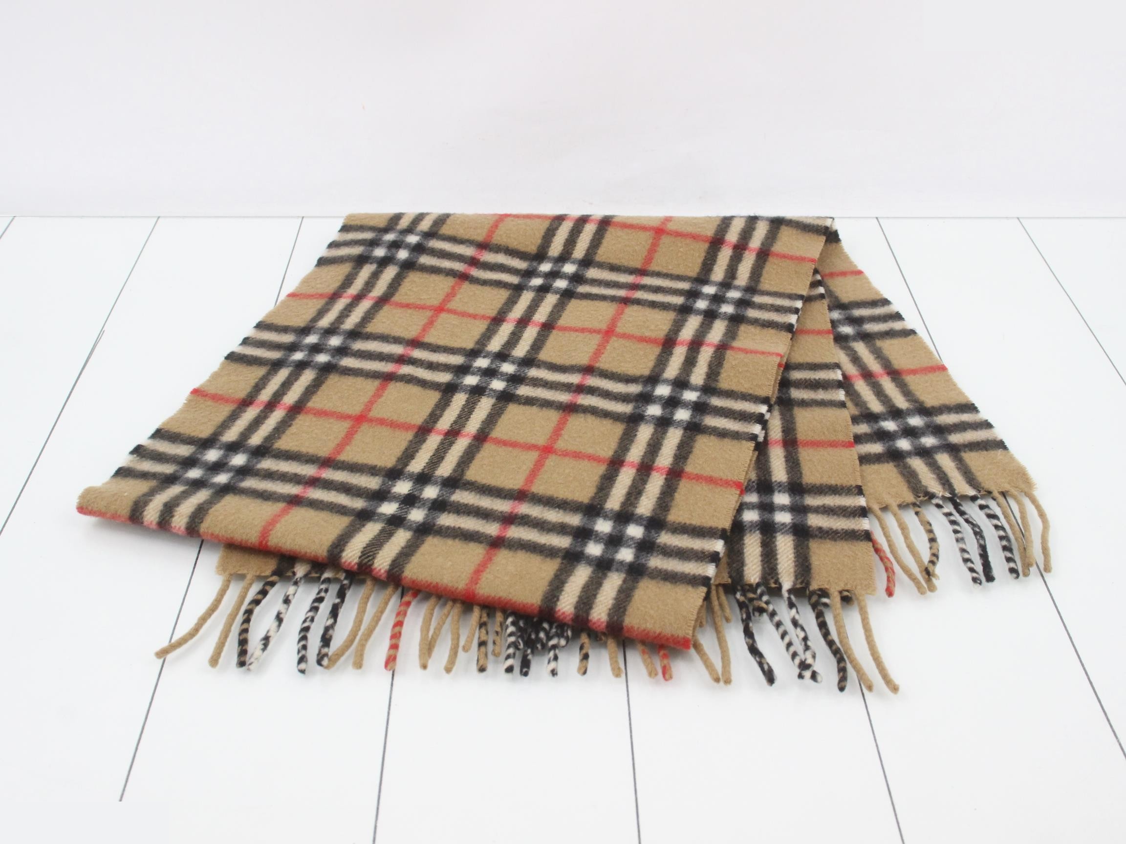 Scarf, Nova Check, Beige — view 3