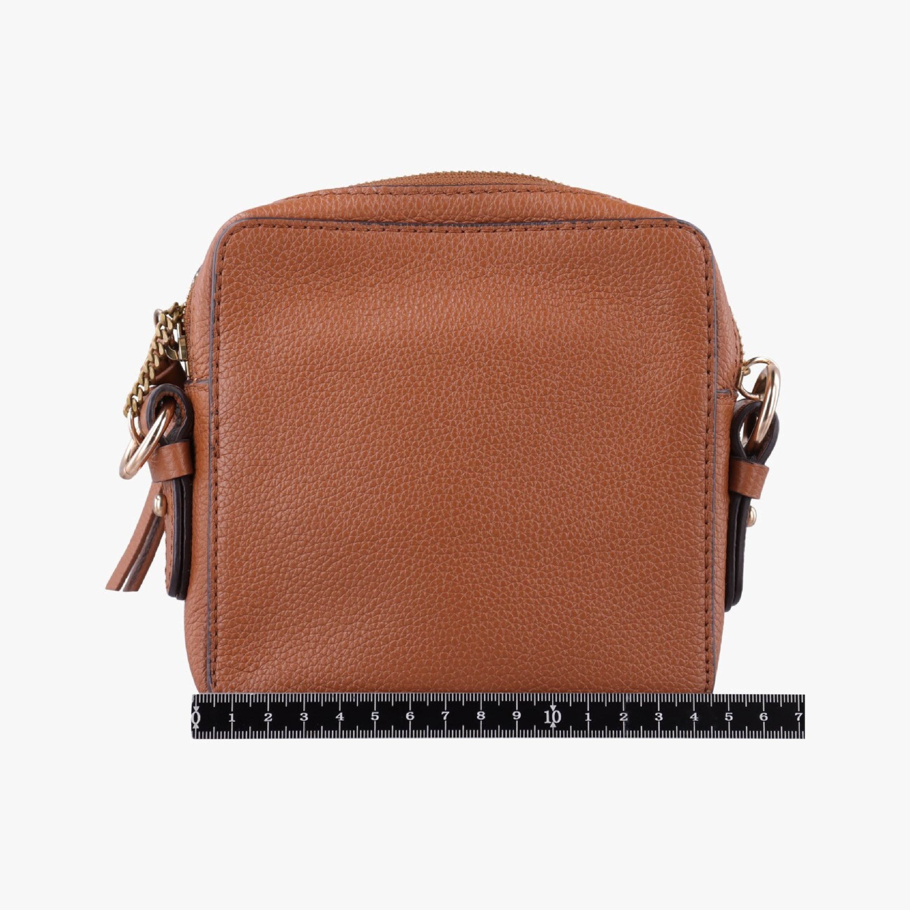 SEE BY CHLOE Ribbed Horsehead Flap Brown Suede x Leather Joan -86585 Shoulder Bag — view 2