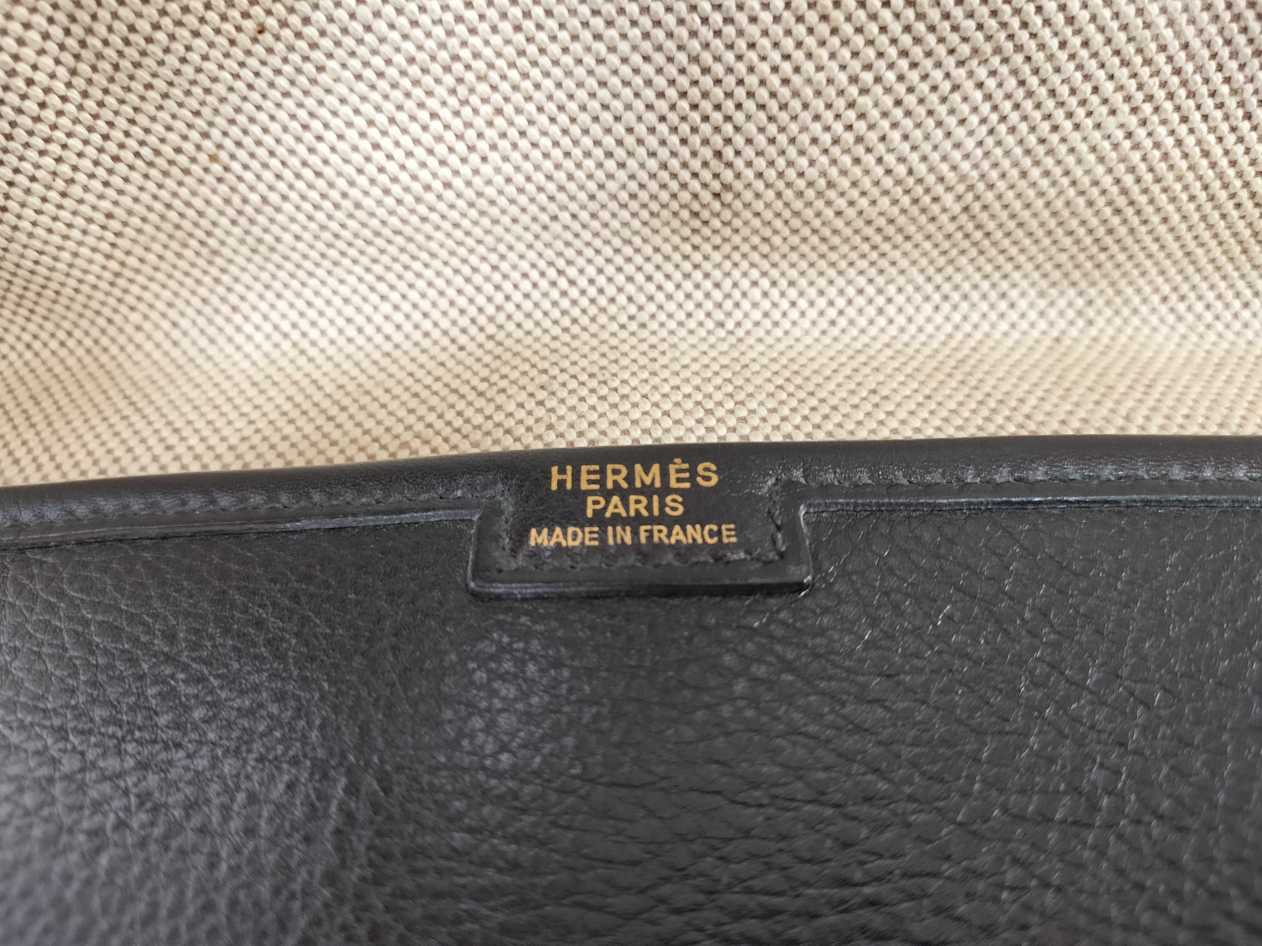Digier Clutch Bag Second Bag Black H Logo Design Leather Clutch Bag — view 8