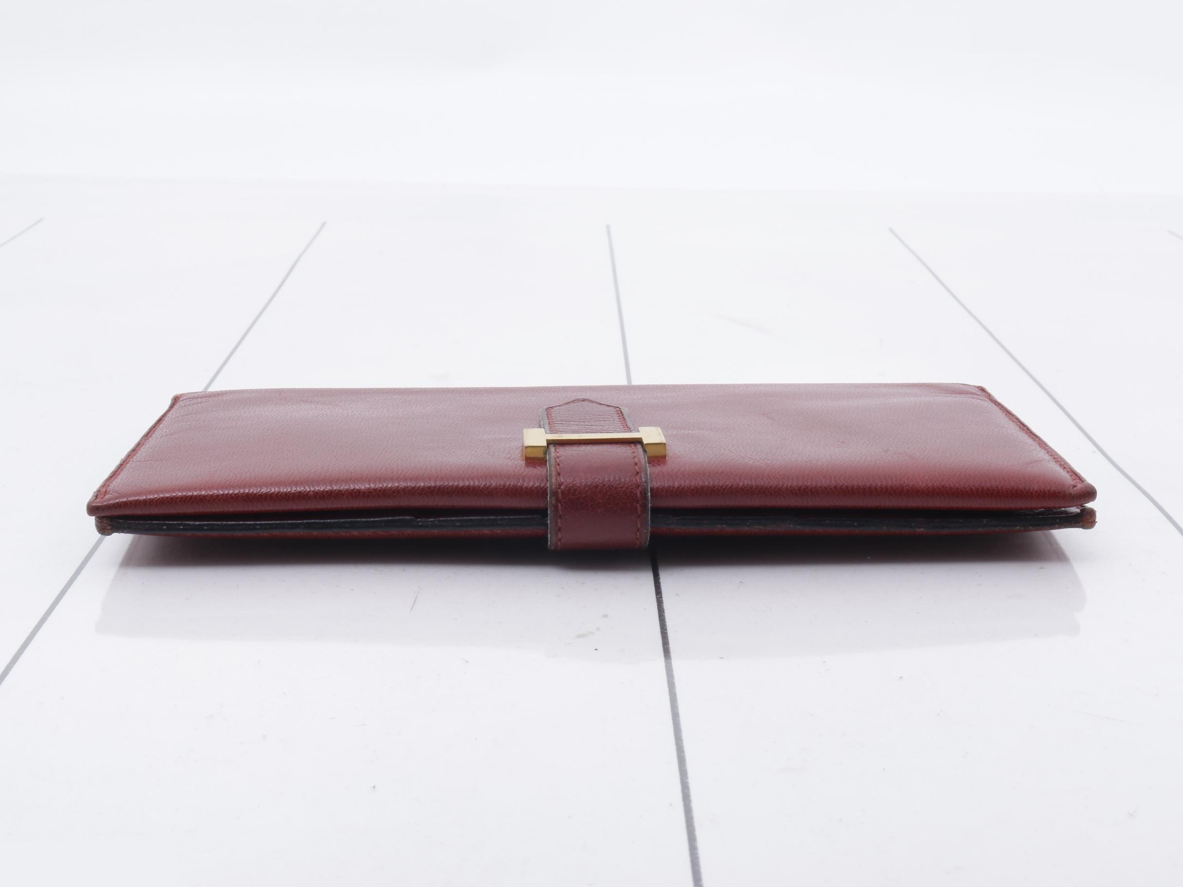 Bearn Leather Long Wallet with O Stamp — view 3