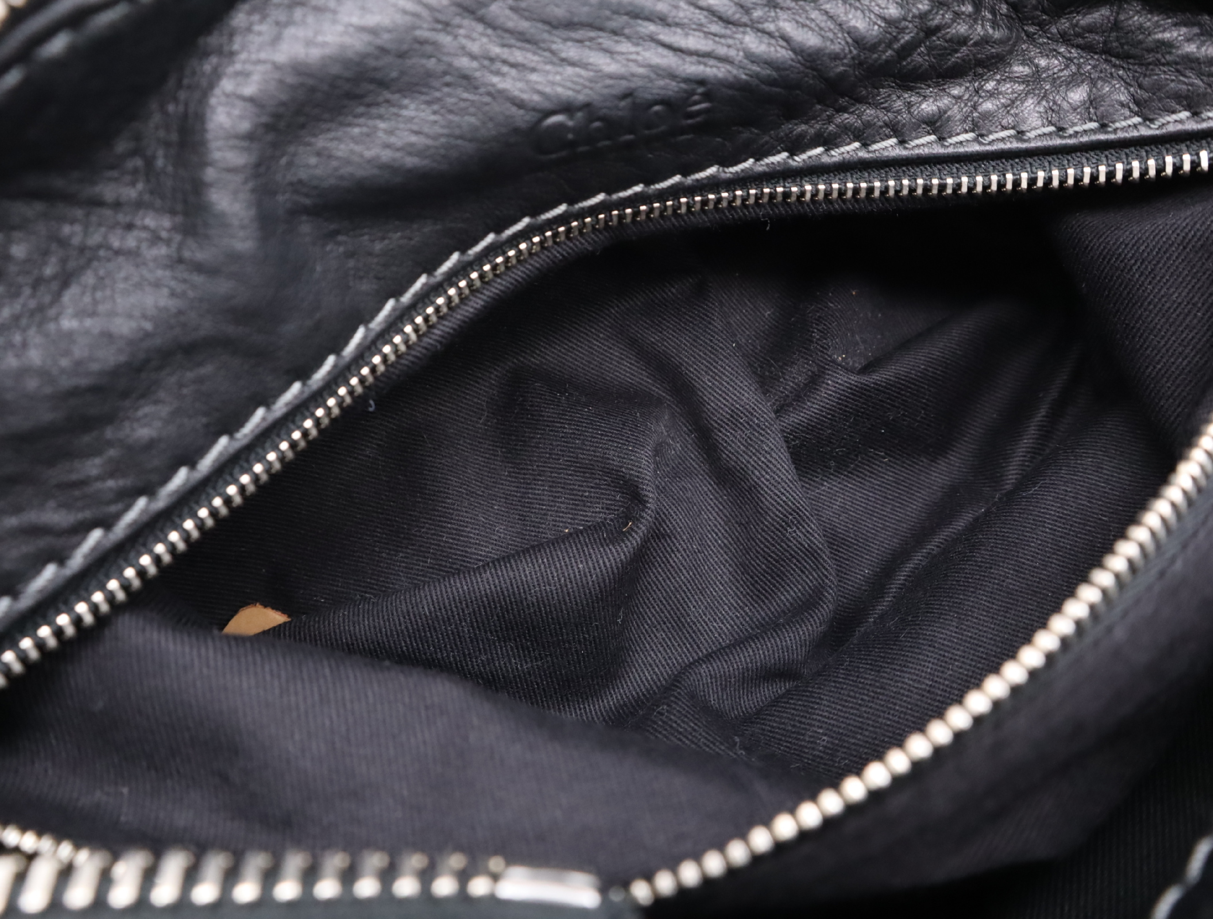 Paddington Medium Black Handbag with Shoulder Strap, Padlock, Key, and Dust Bag — view 13