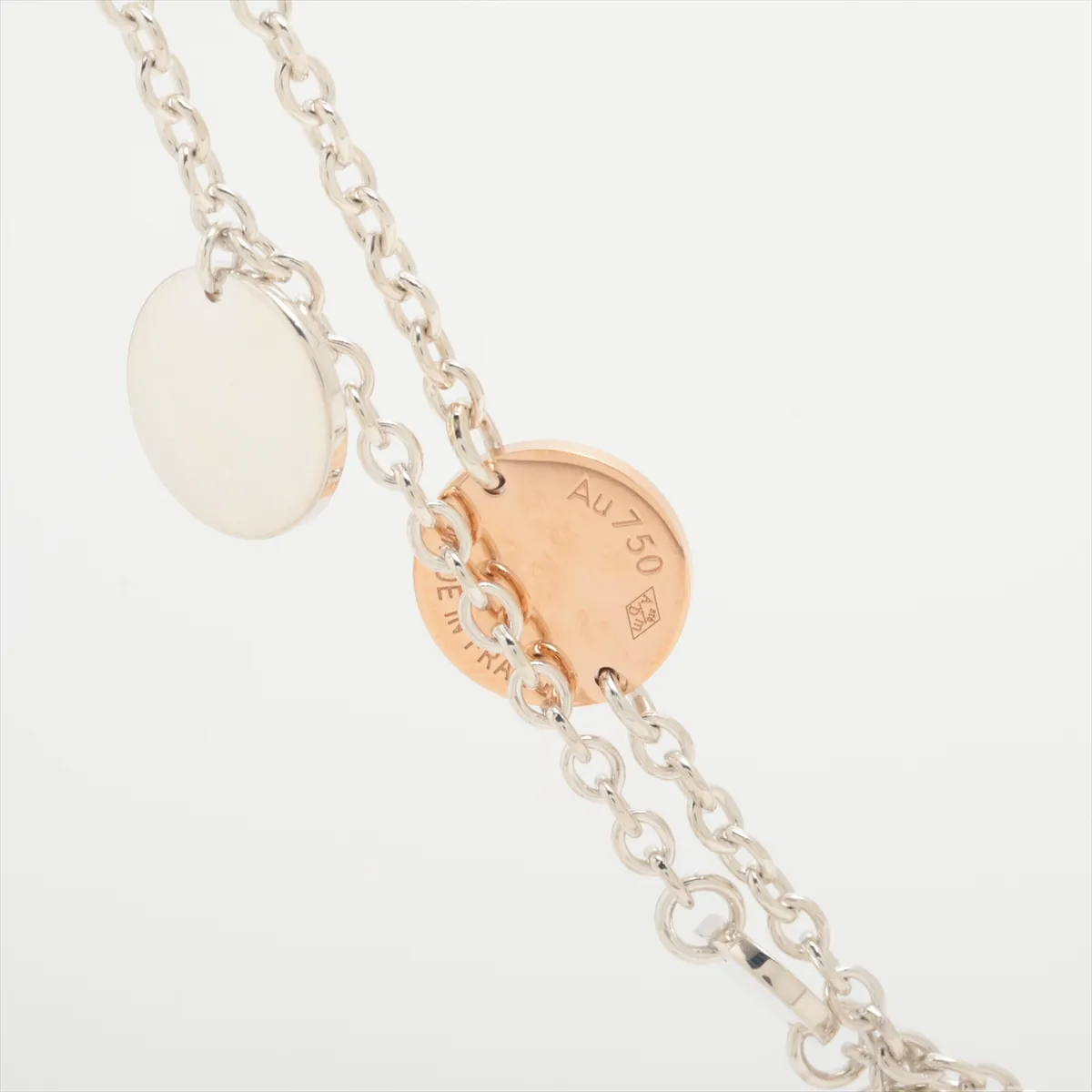 Confetti Long Necklace 925 x 750 Silver x Rose Gold — view 3