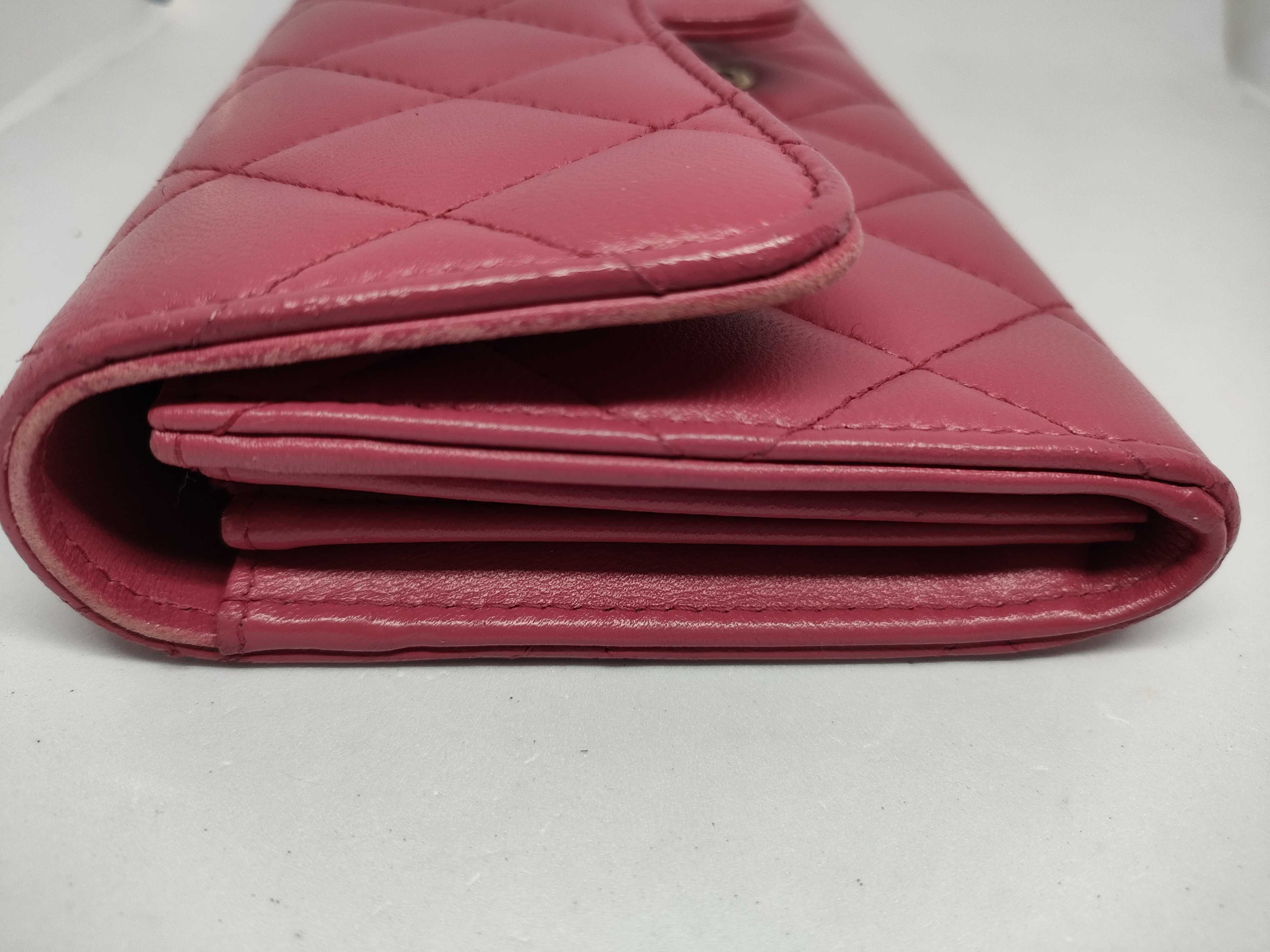 Lambskin Matelassé Long Wallet — view 4