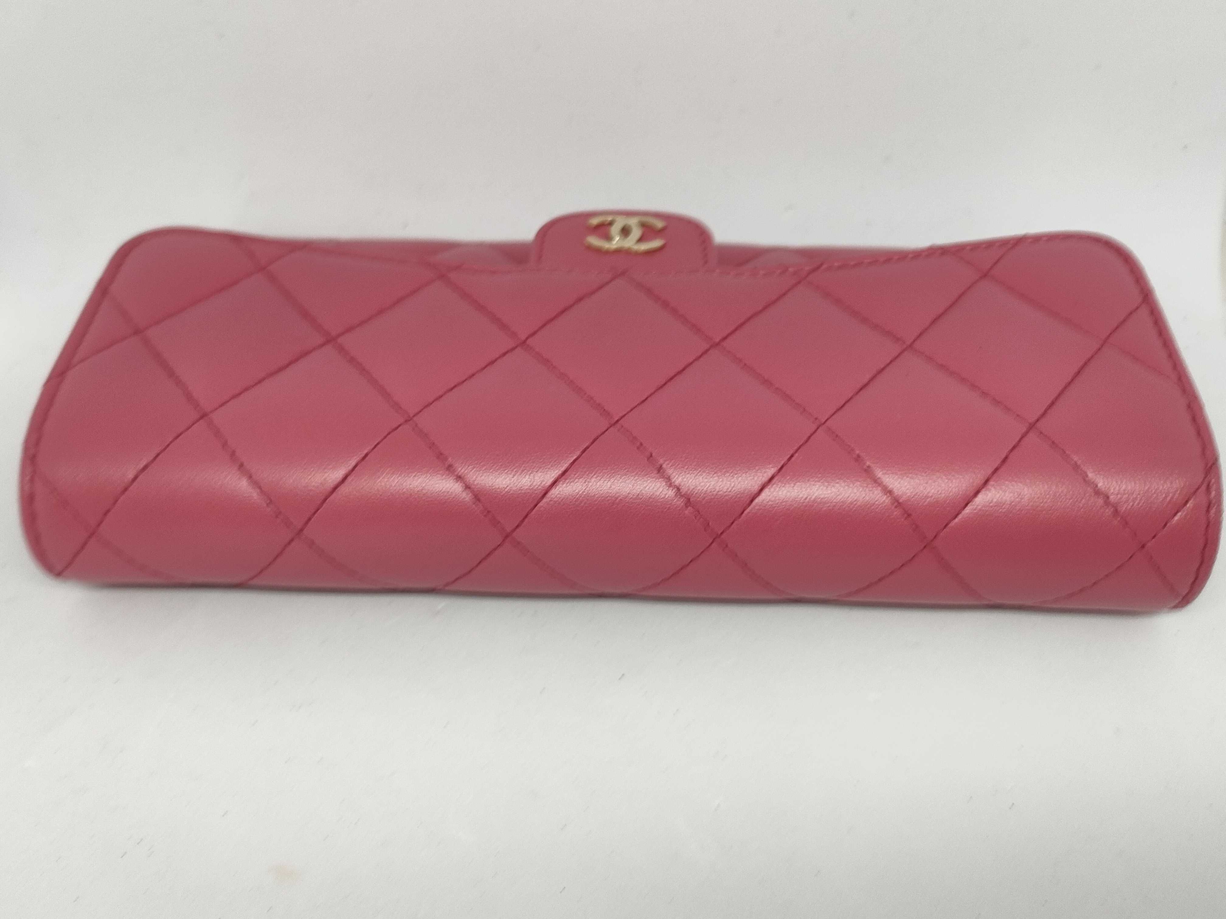 Lambskin Matelassé Long Wallet — view 5