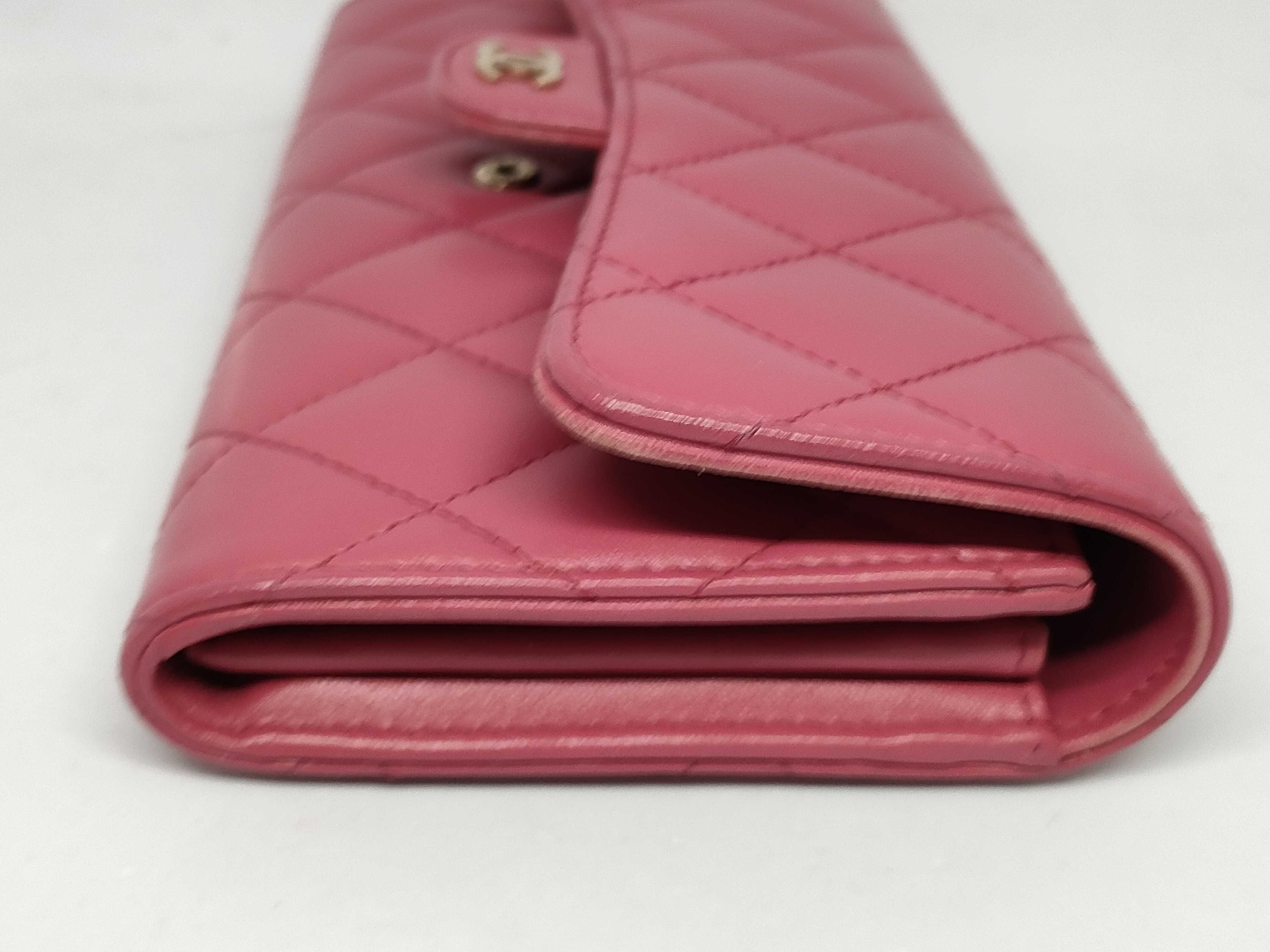 Lambskin Matelassé Long Wallet — view 6