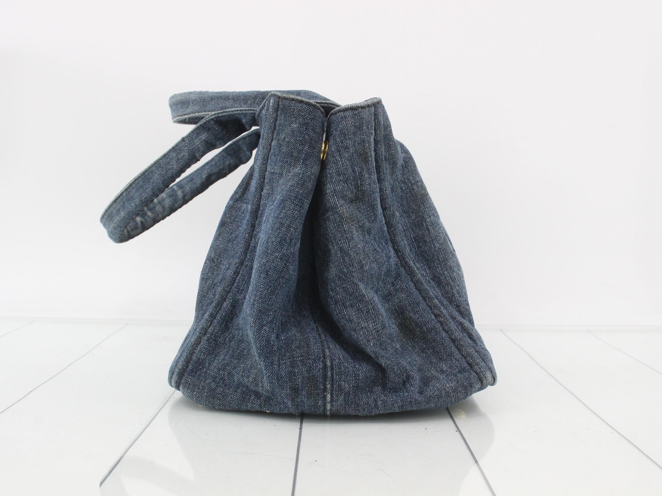 canapa denim tote bag — view 3
