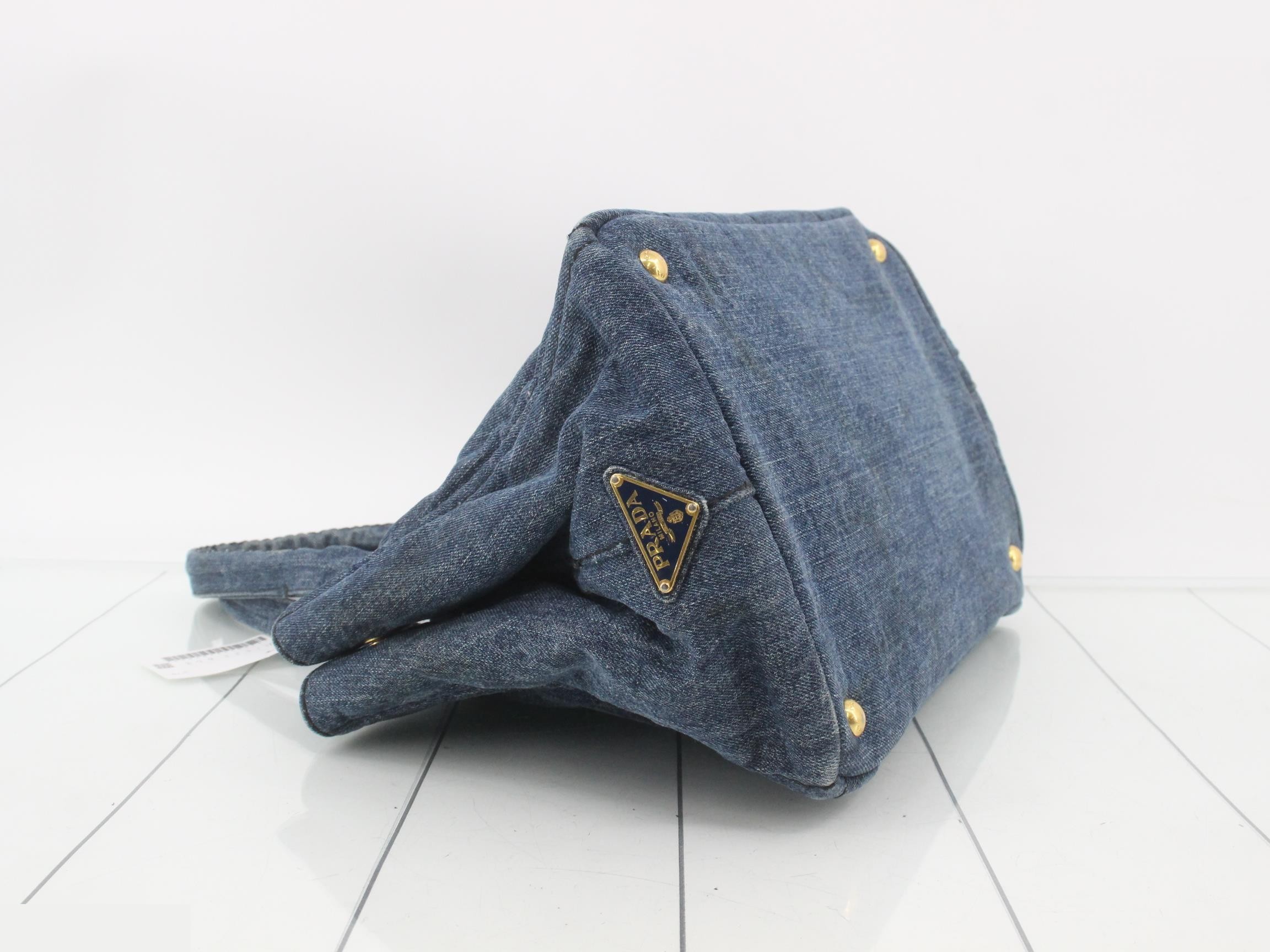 canapa denim tote bag — view 5