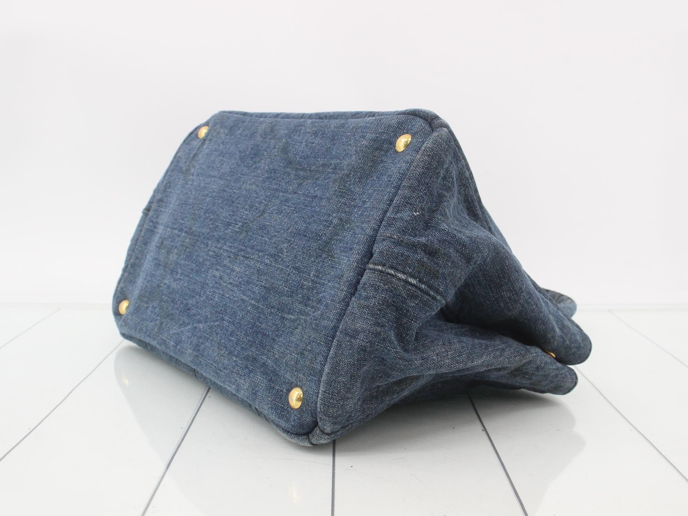 canapa denim tote bag — view 6