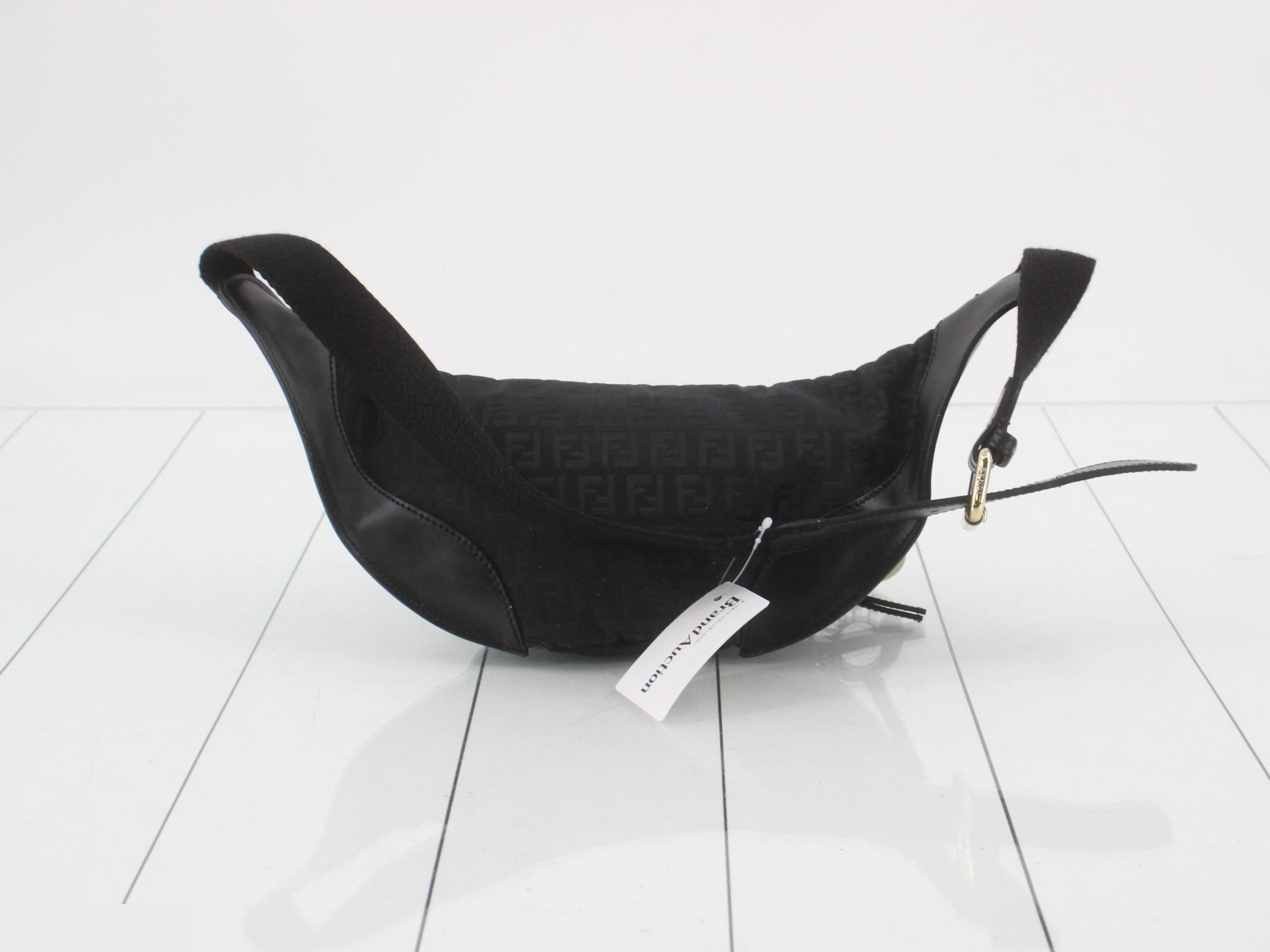 Zucchino Canvas Waist Bag, Black — view 2