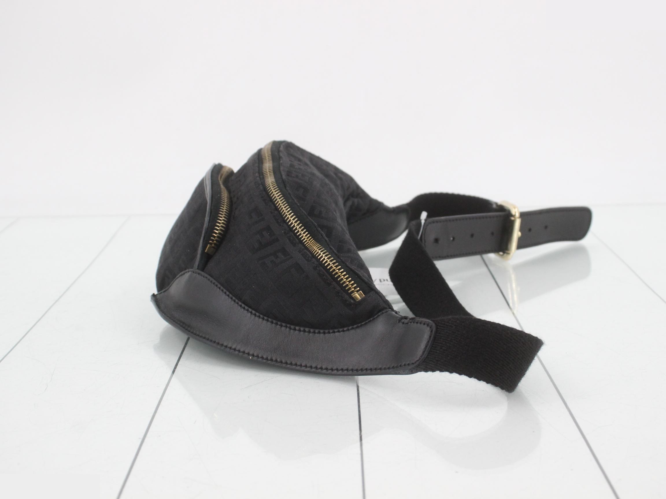 Zucchino Canvas Waist Bag, Black — view 3