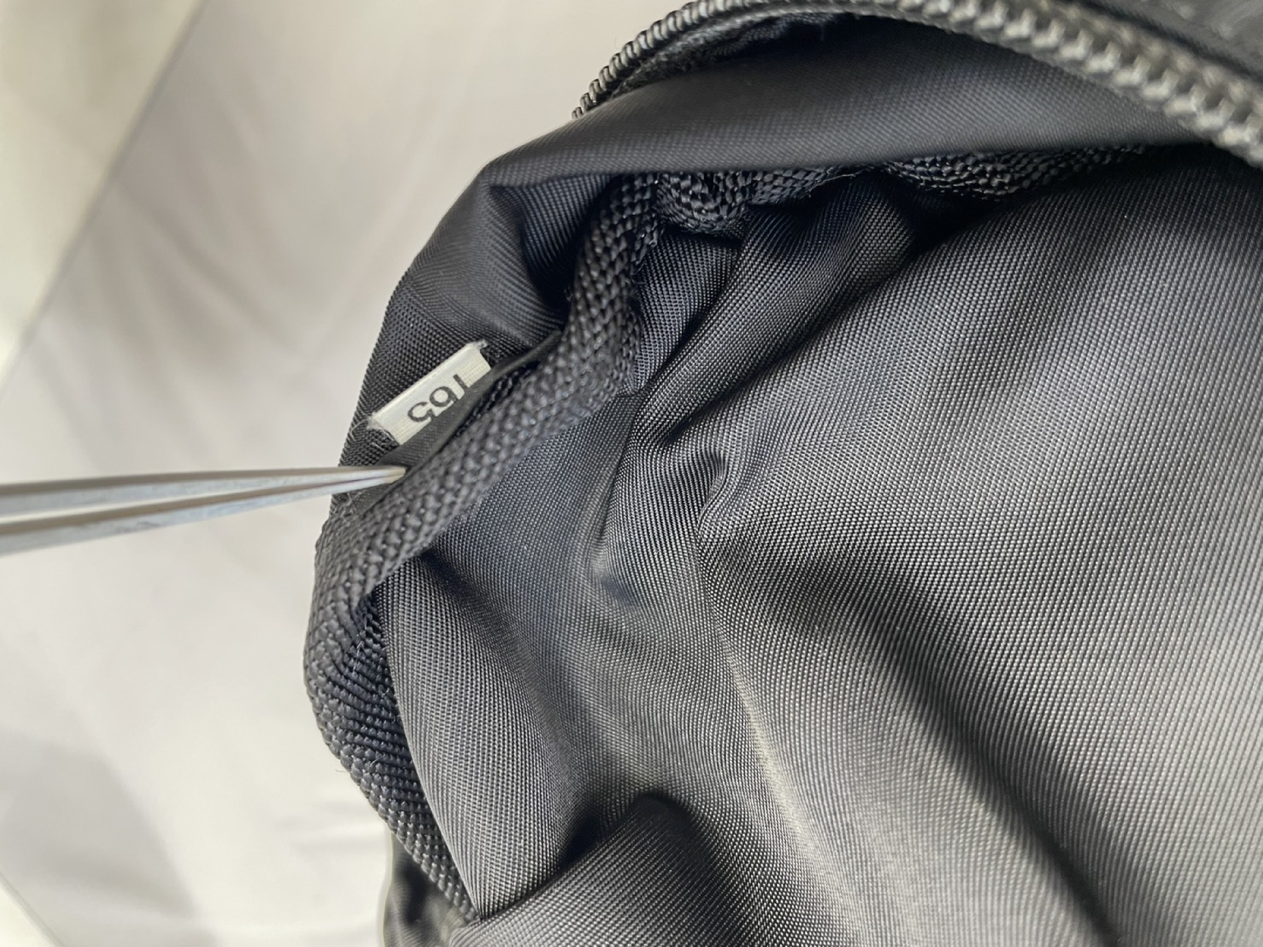 Body Bag, Prada Shoulder Bag 2VL003, Black Nylon Leather Waist Bag — view 13