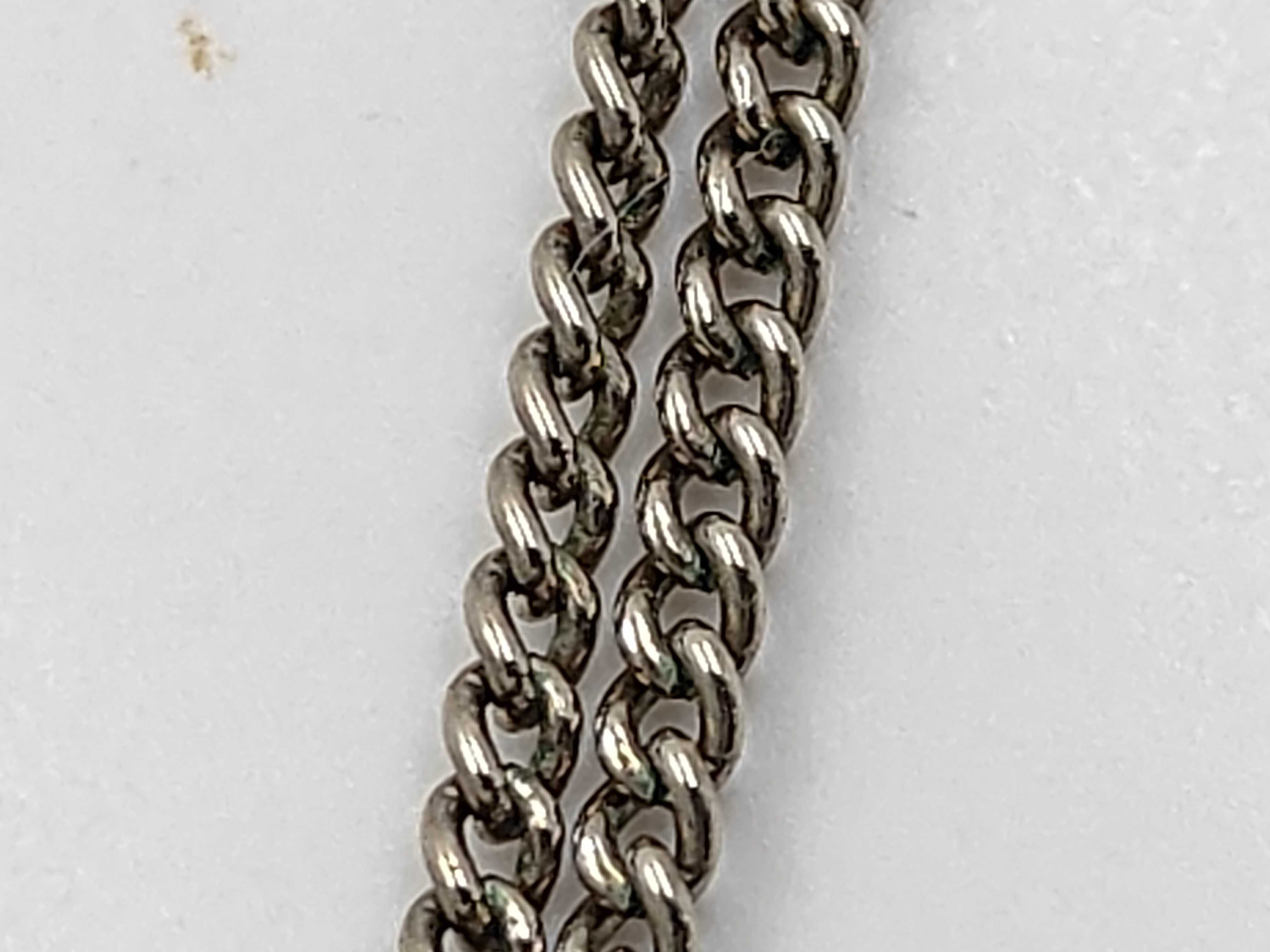 Necklace Coco Mark Camellia 07P Silver Black Rhinestone Necklace — view 7