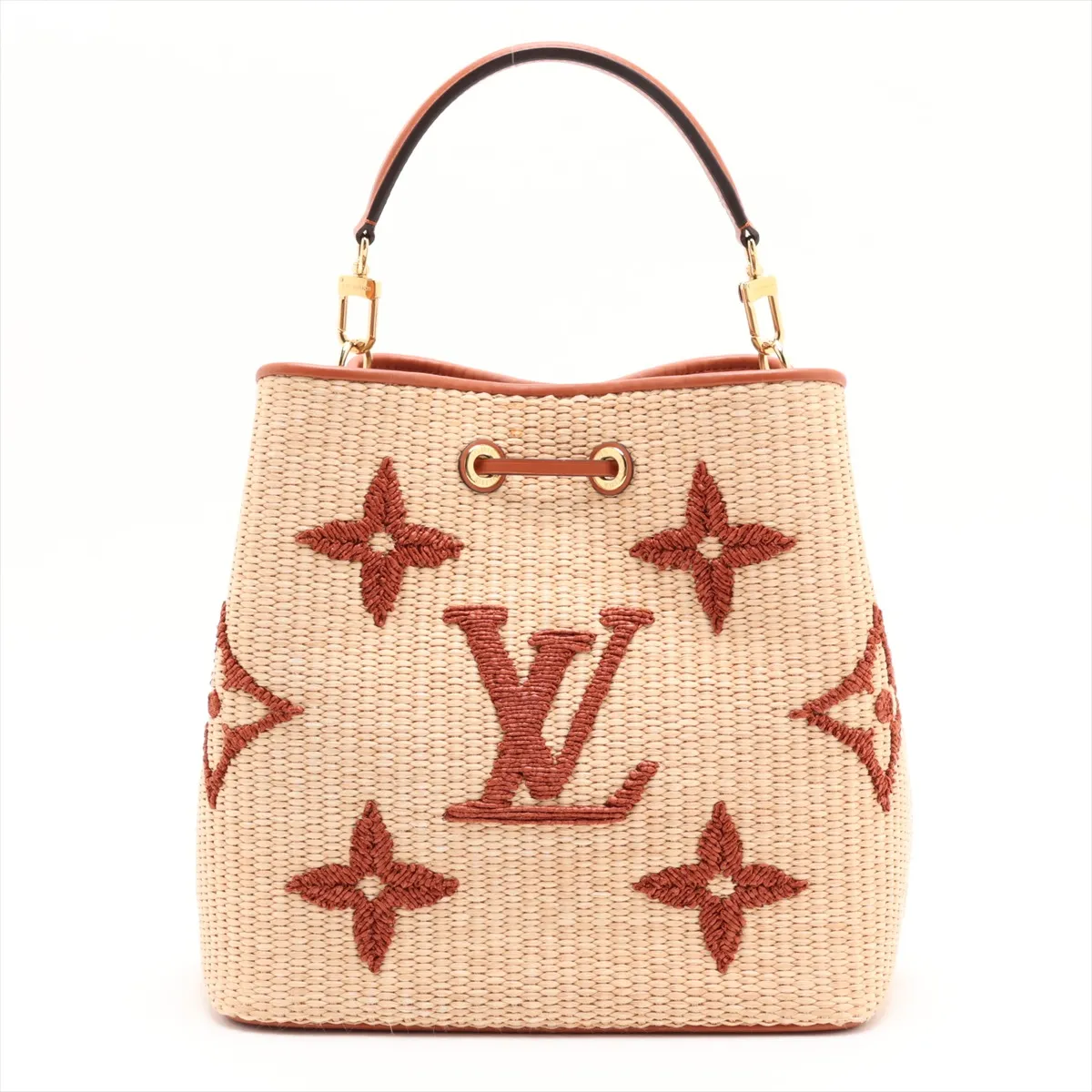 Monogram Raffia NeoNoe M57704 Brown (RFID detected) — view 2