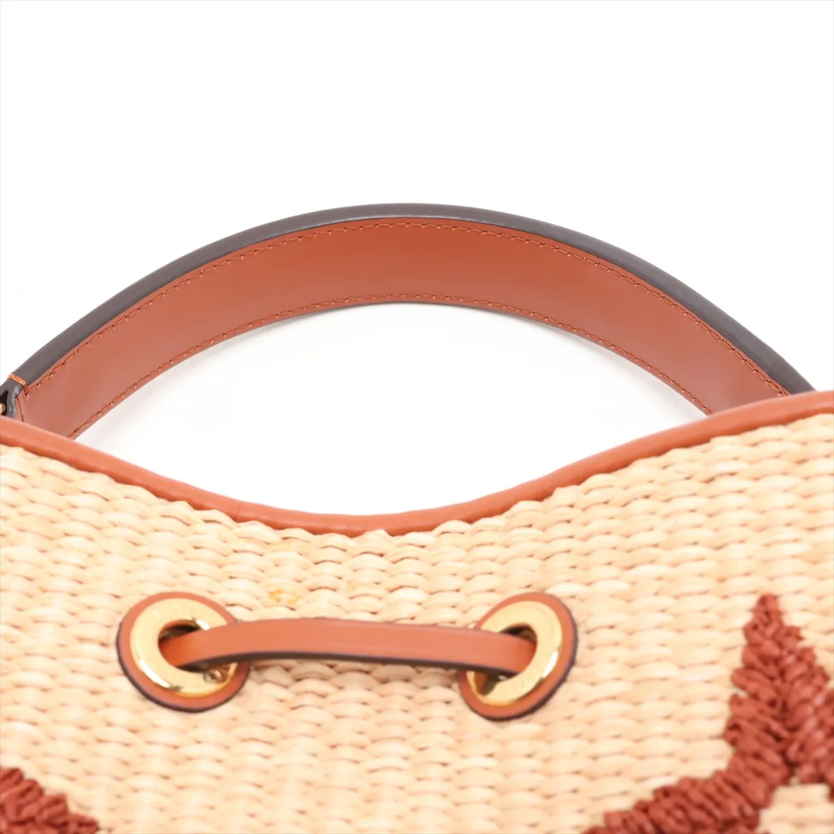Monogram Raffia NeoNoe M57704 Brown (RFID detected) — view 6