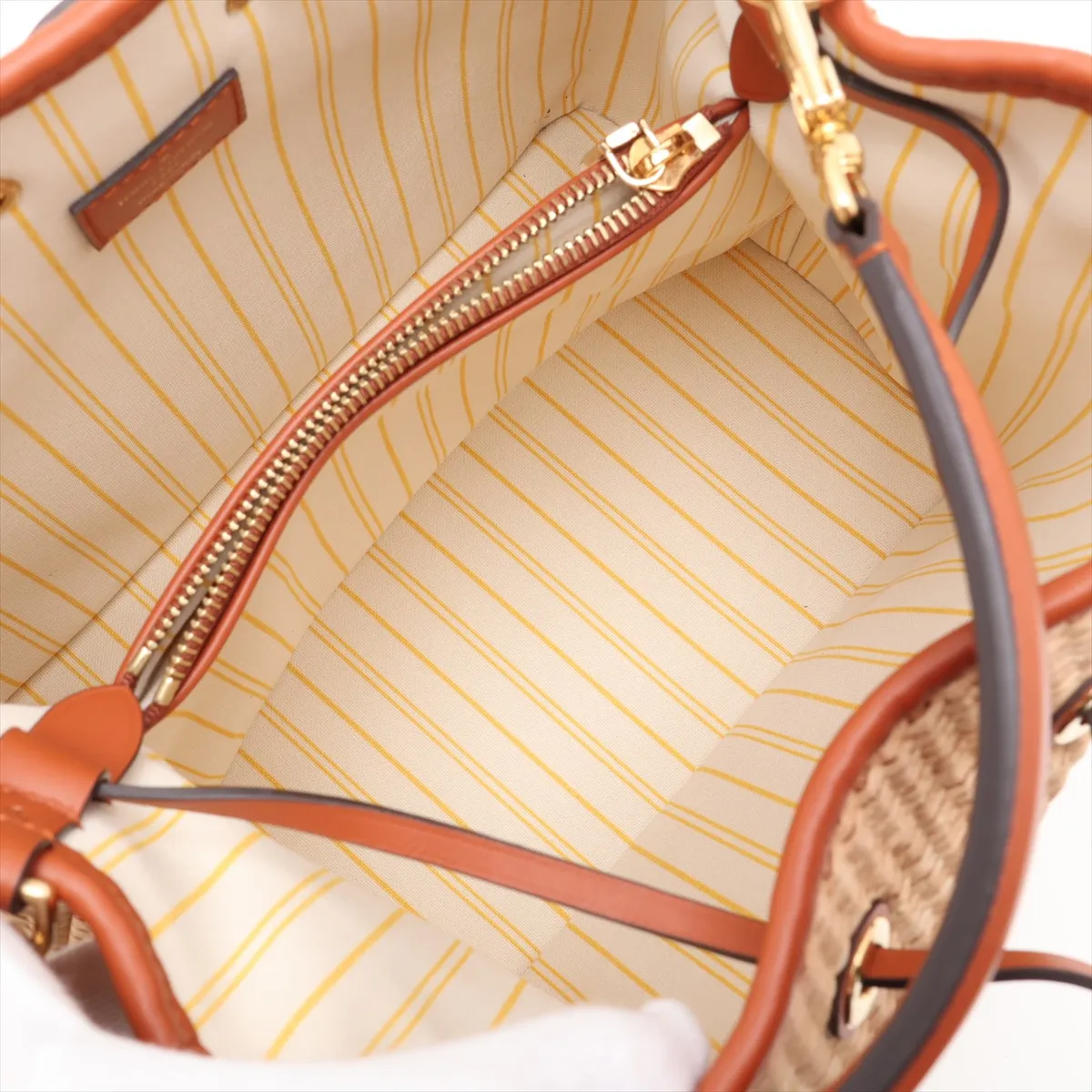 Monogram Raffia NeoNoe M57704 Brown (RFID detected) — view 8