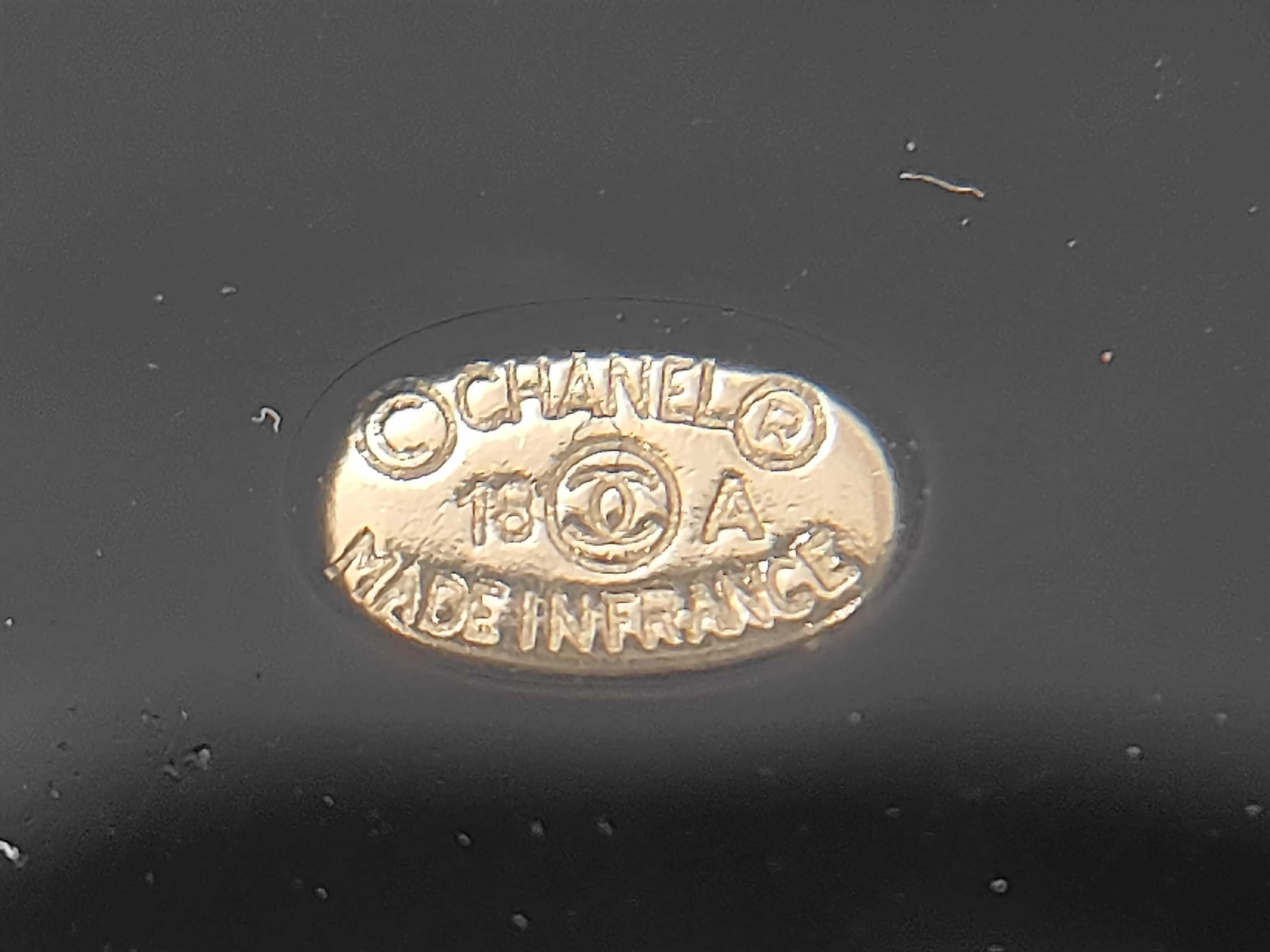 Coco Mark Black x Blue 18A Brooch — view 5