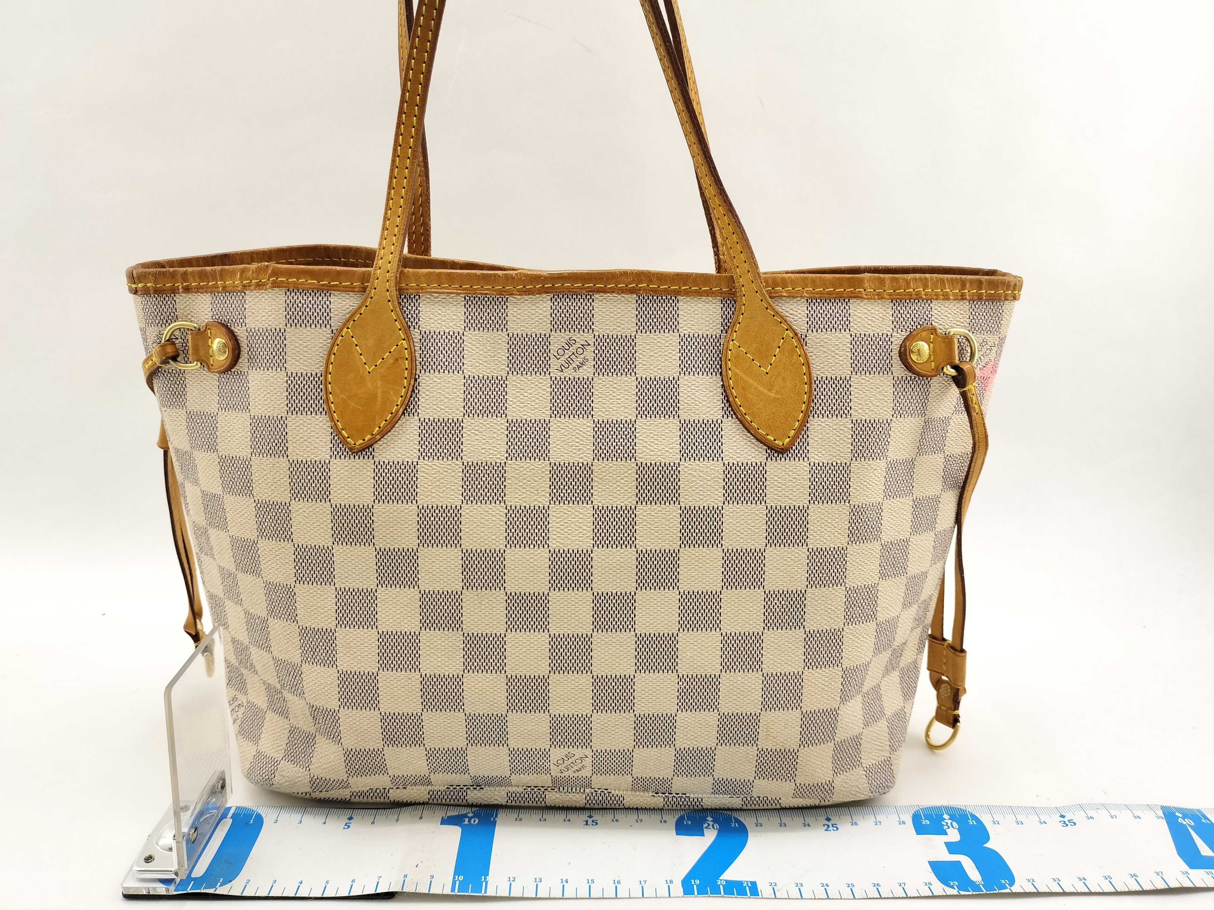 Damier Azur Neverfull Tote Bag Damier Handbag — view 2