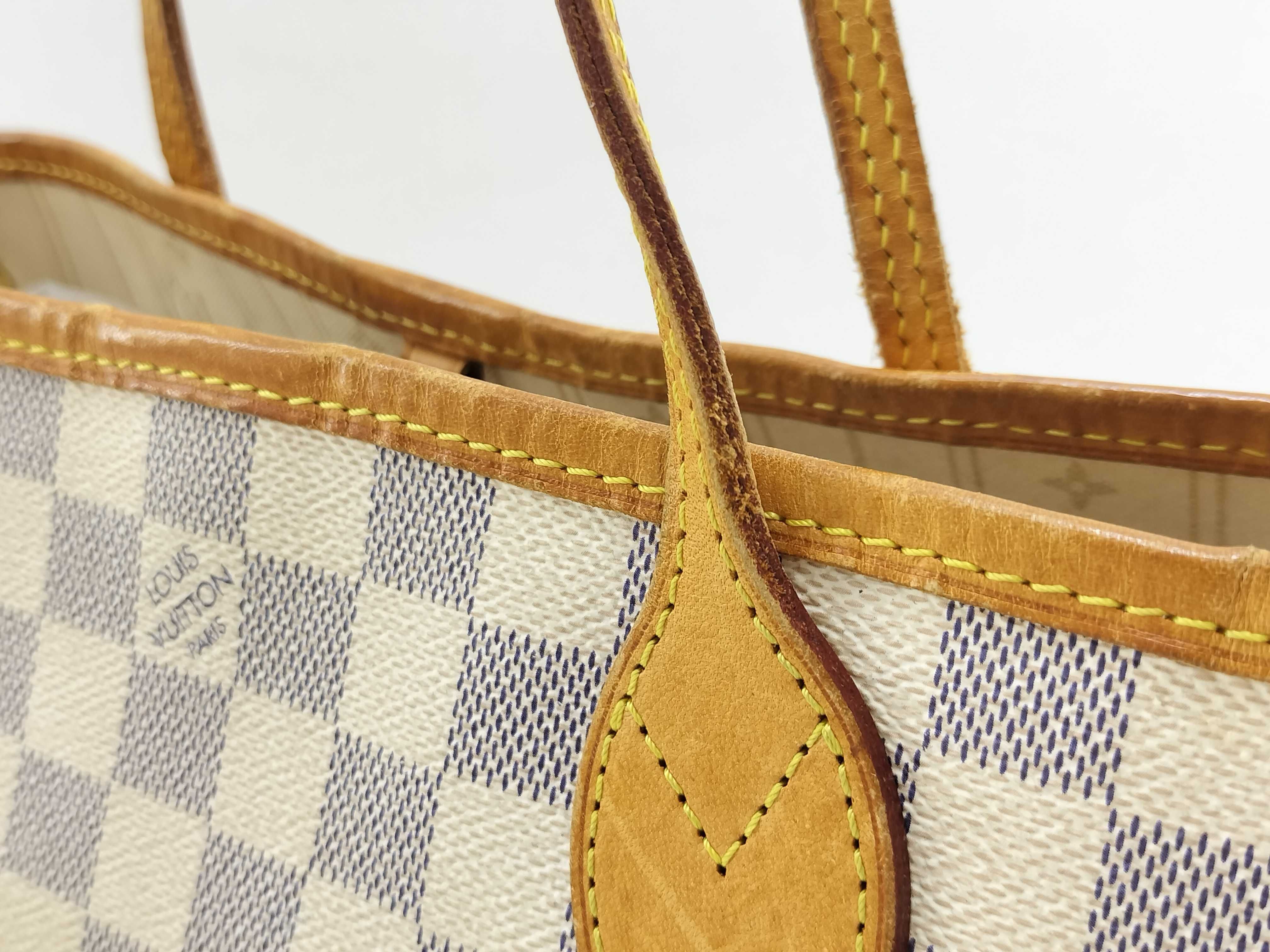 Damier Azur Neverfull Tote Bag Damier Handbag — view 3