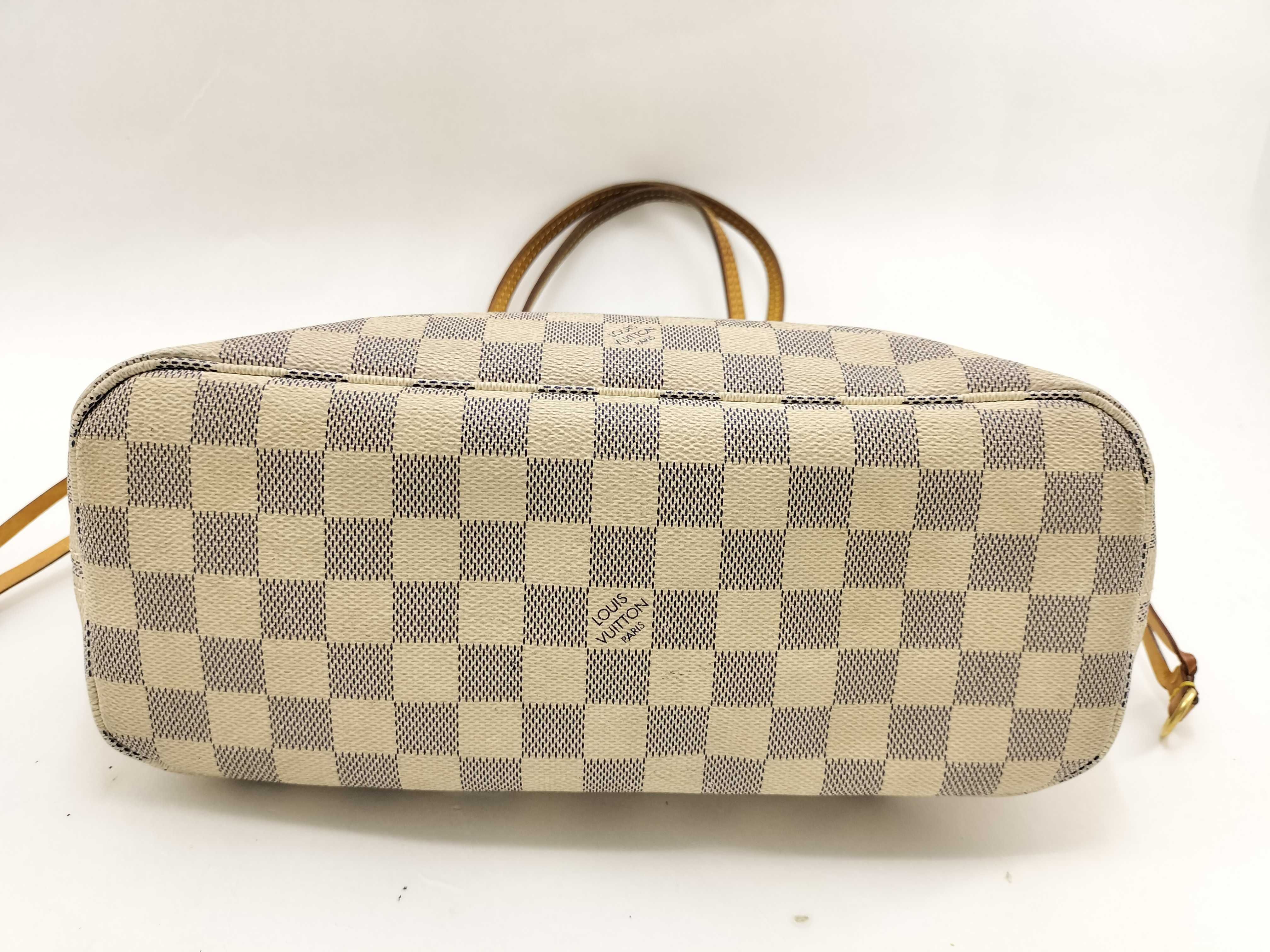 Damier Azur Neverfull Tote Bag Damier Handbag — view 7