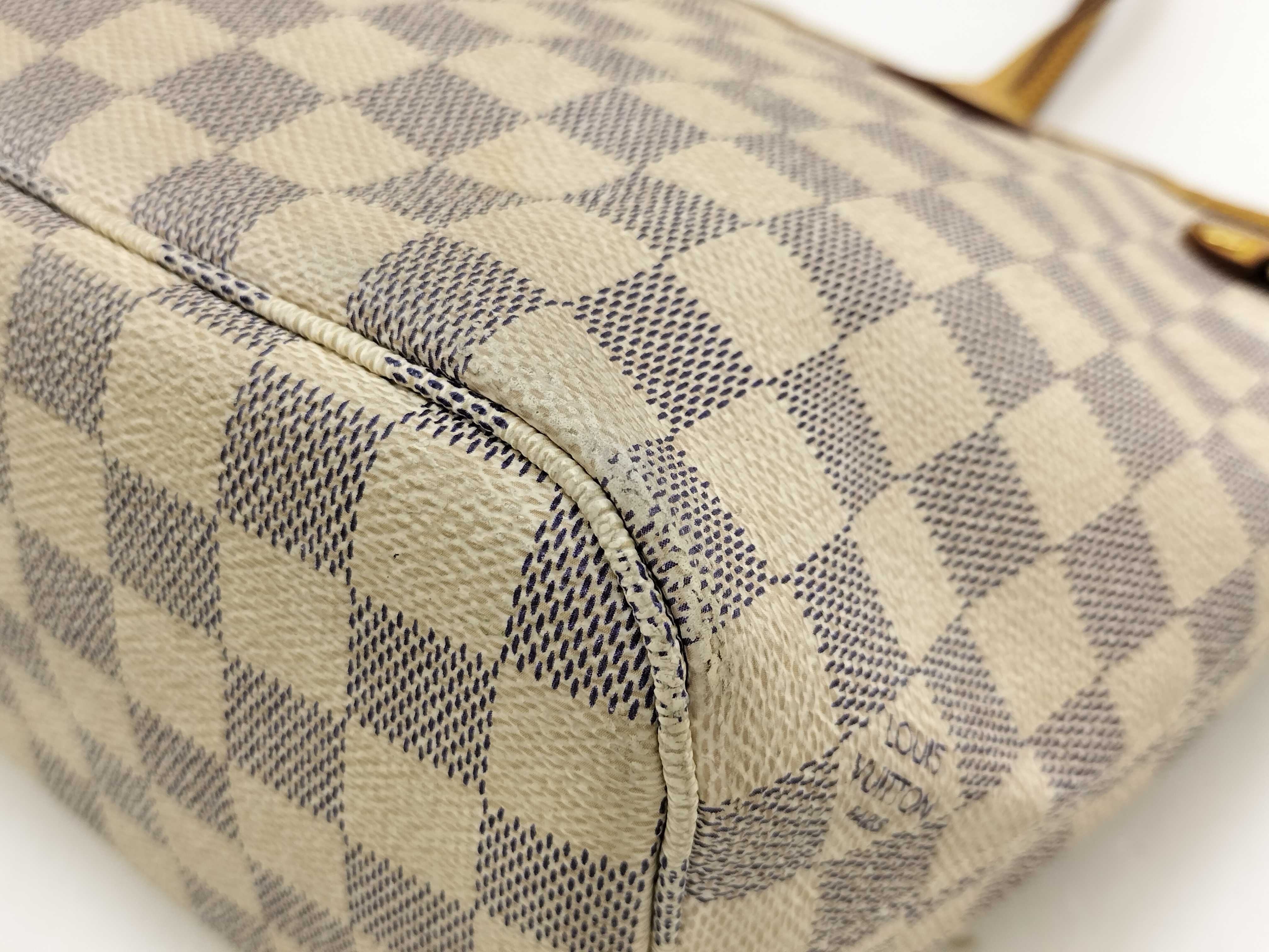 Damier Azur Neverfull Tote Bag Damier Handbag — view 9