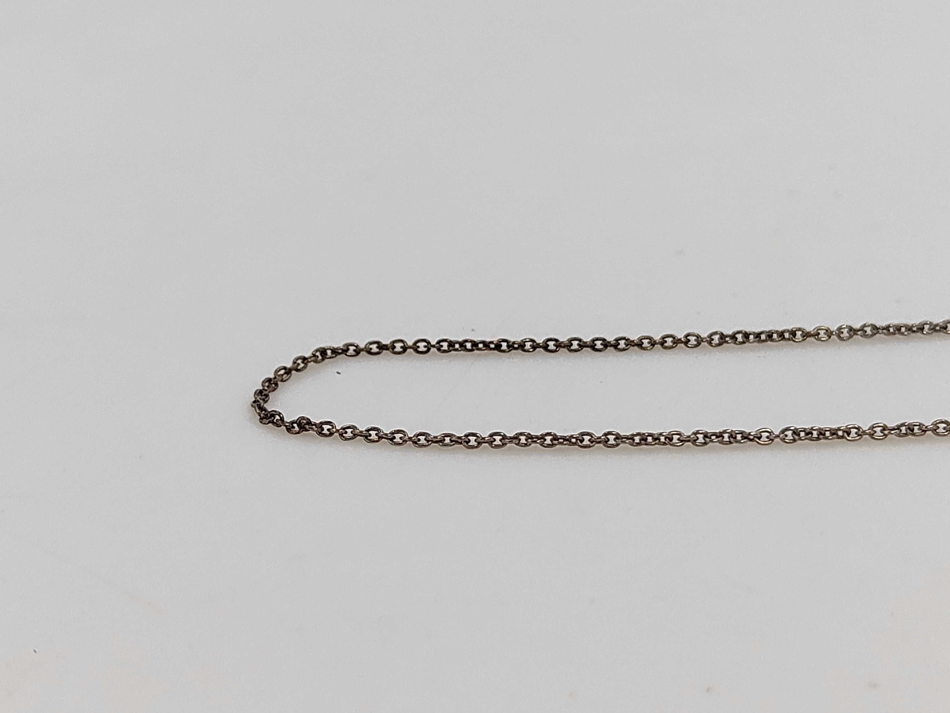 necklace chain, black, oxidized silver necklace — view 2