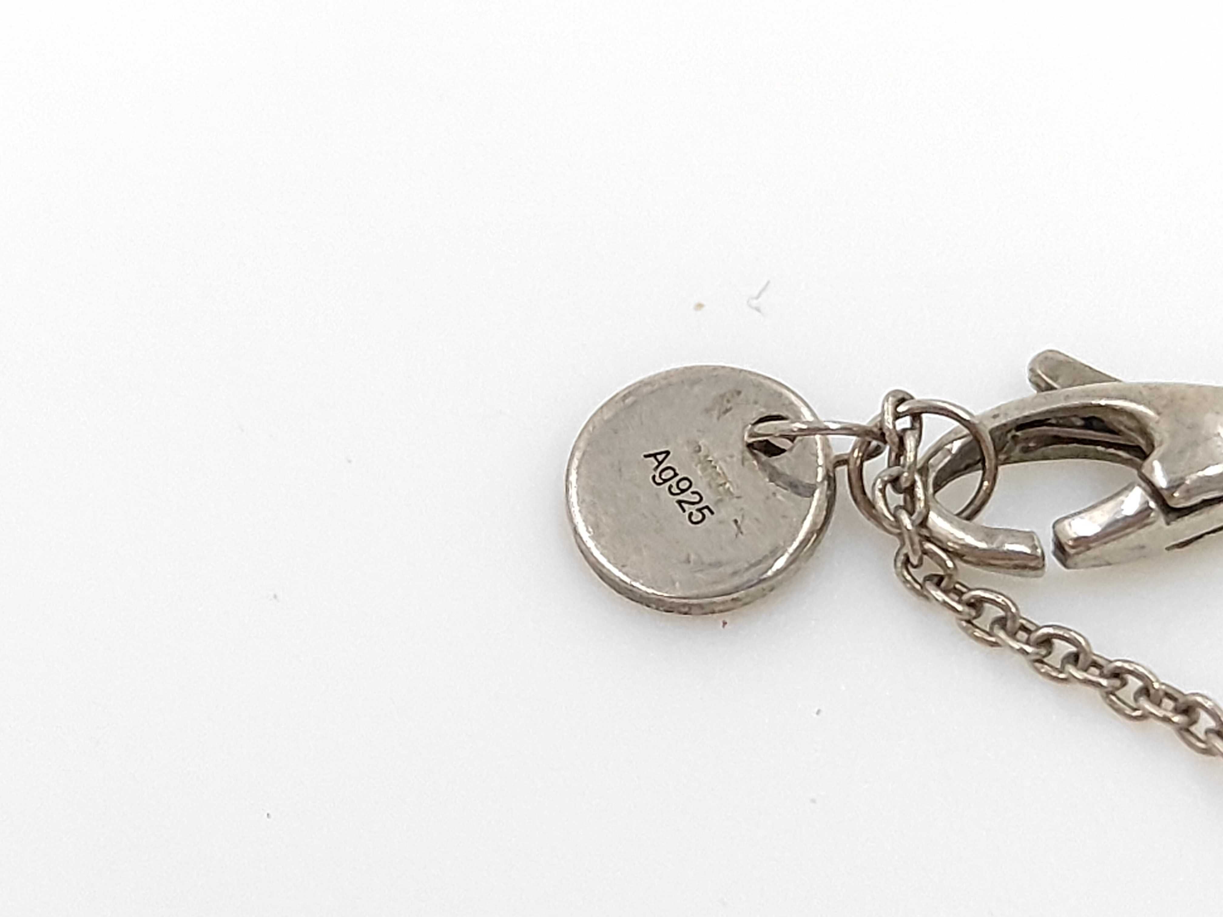 necklace chain, black, oxidized silver necklace — view 4