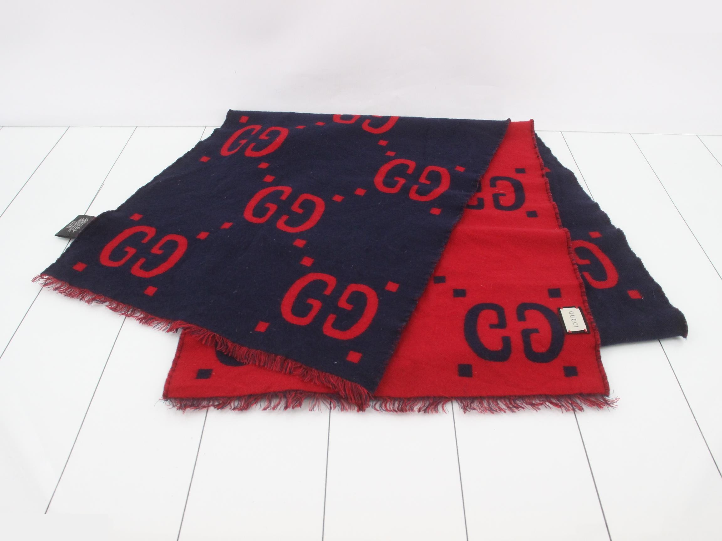 New tag Gucci GG jacquard scarf — view 2