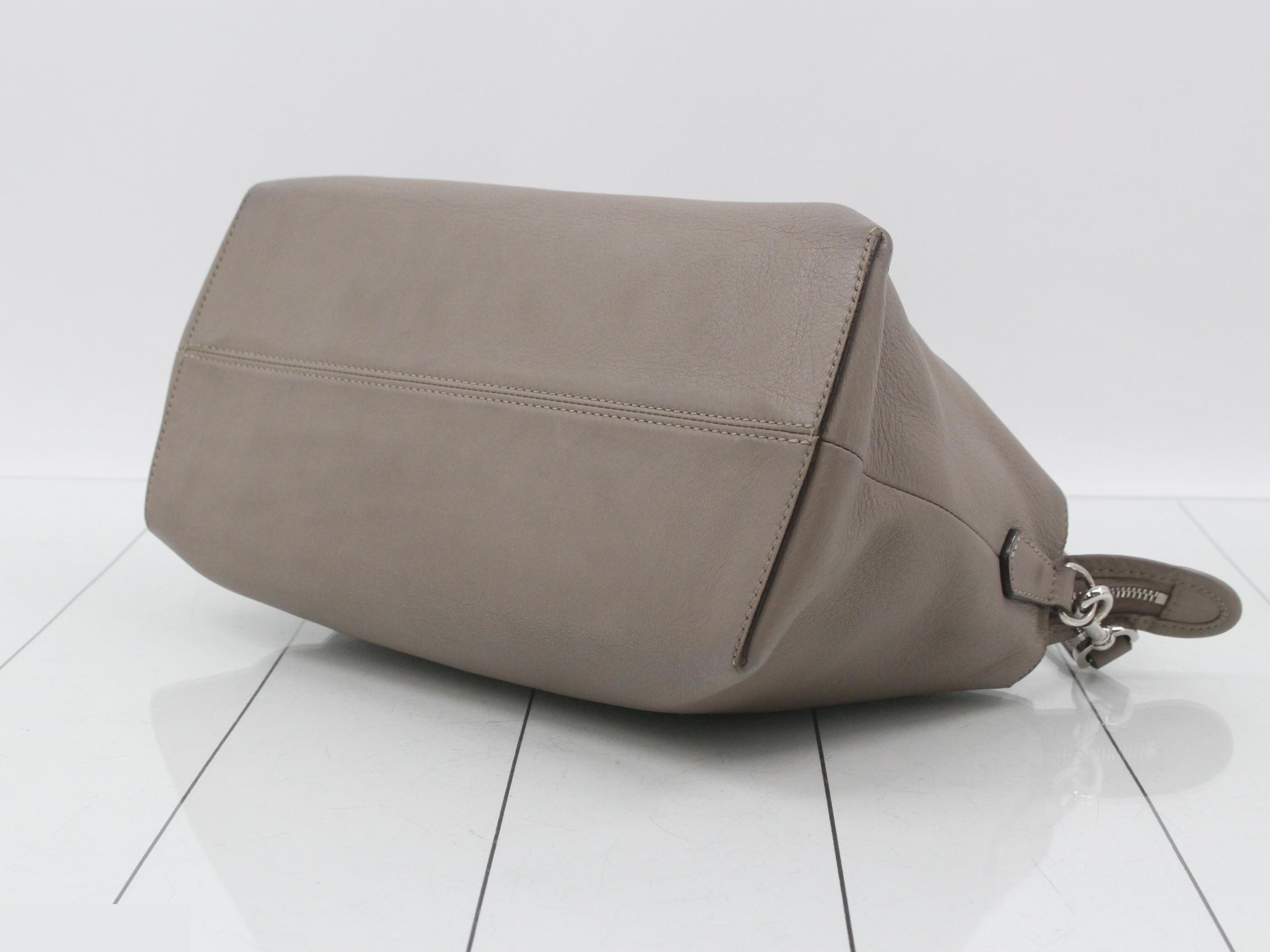 2-Way Bag, Greige Leather — view 6