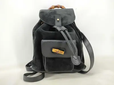 Bamboo Mini Backpack, Suede Leather, 003.1956.0030 Backpack