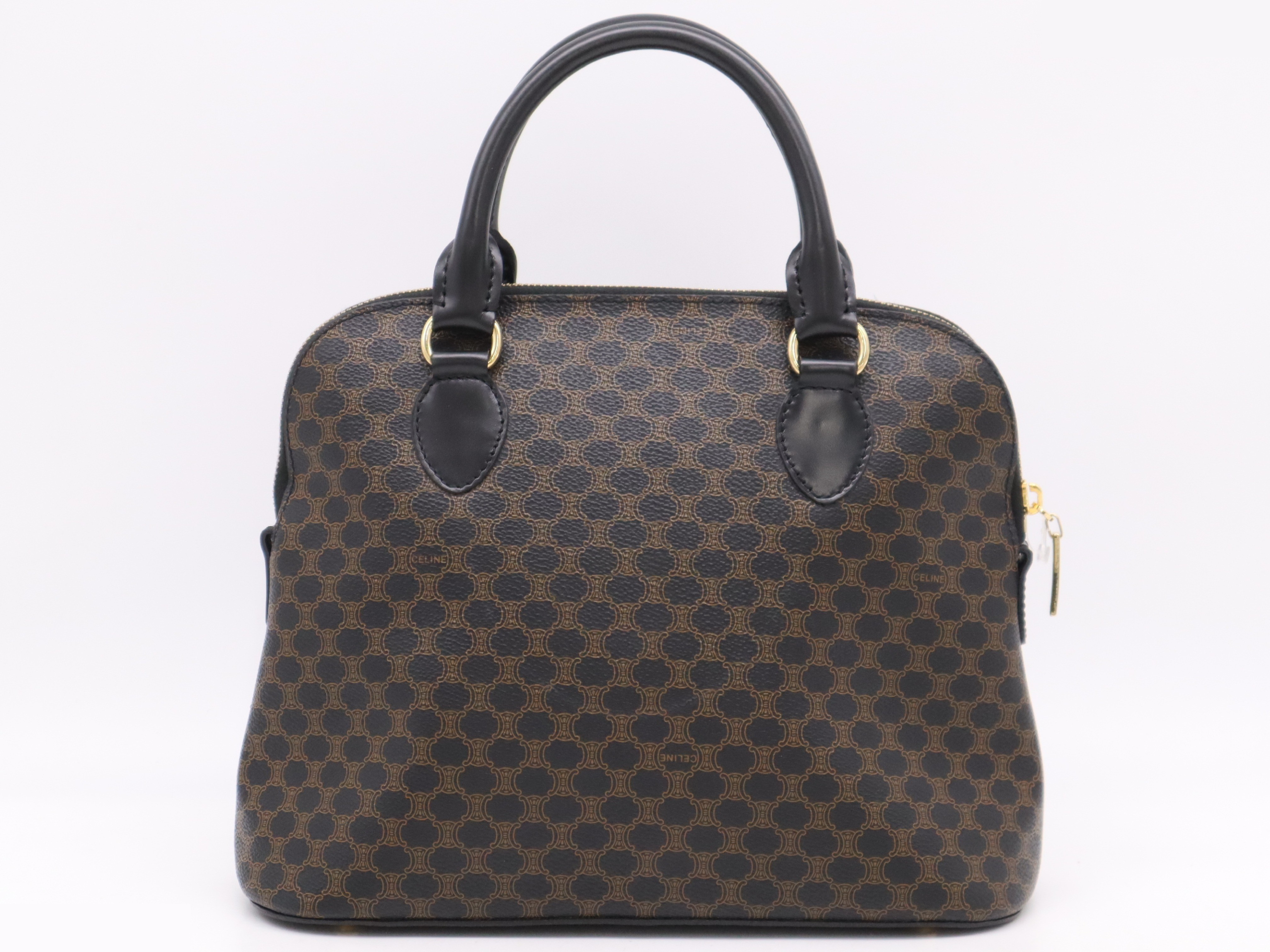 PVC x leather macadam handbag black — view 2