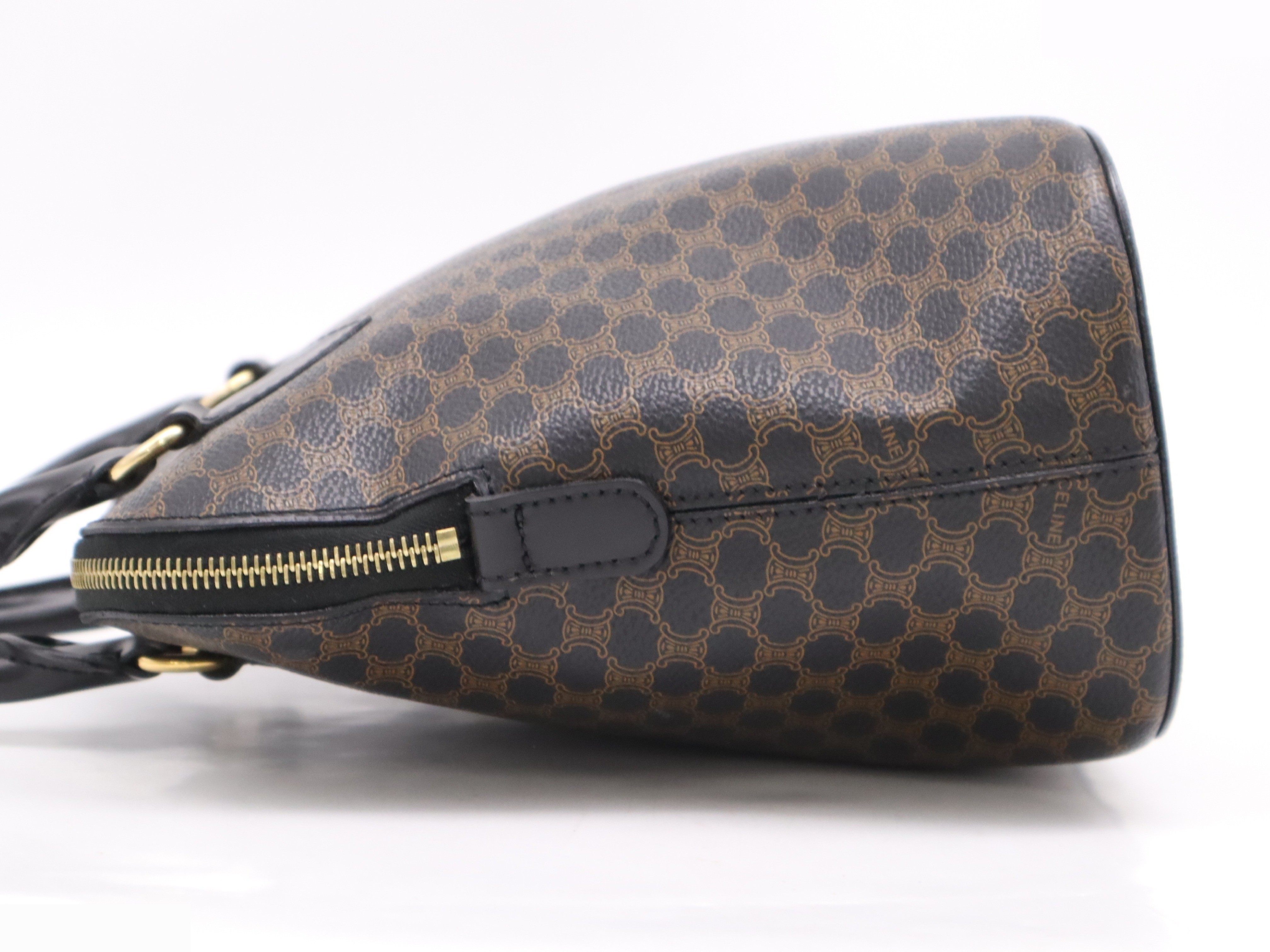 PVC x leather macadam handbag black — view 3