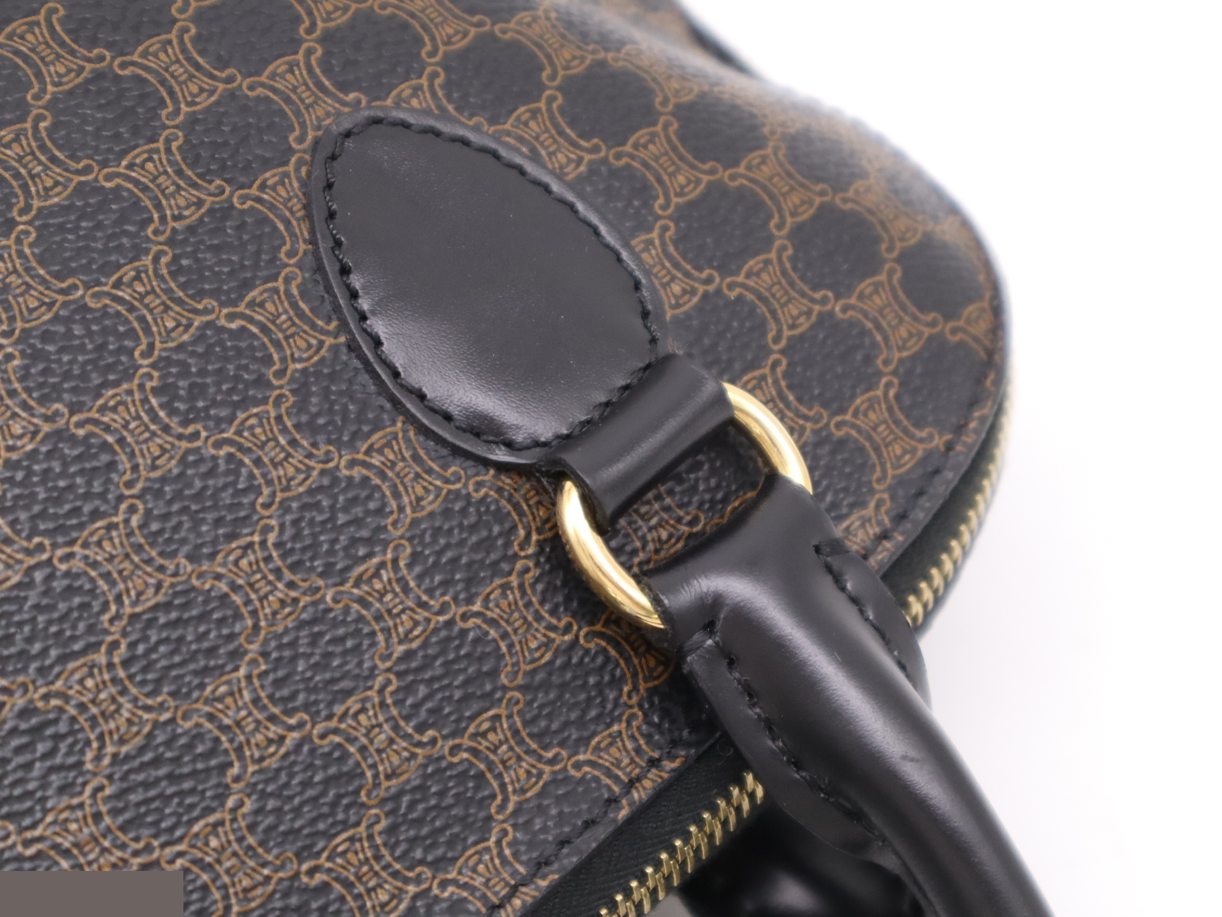 PVC x leather macadam handbag black — view 8