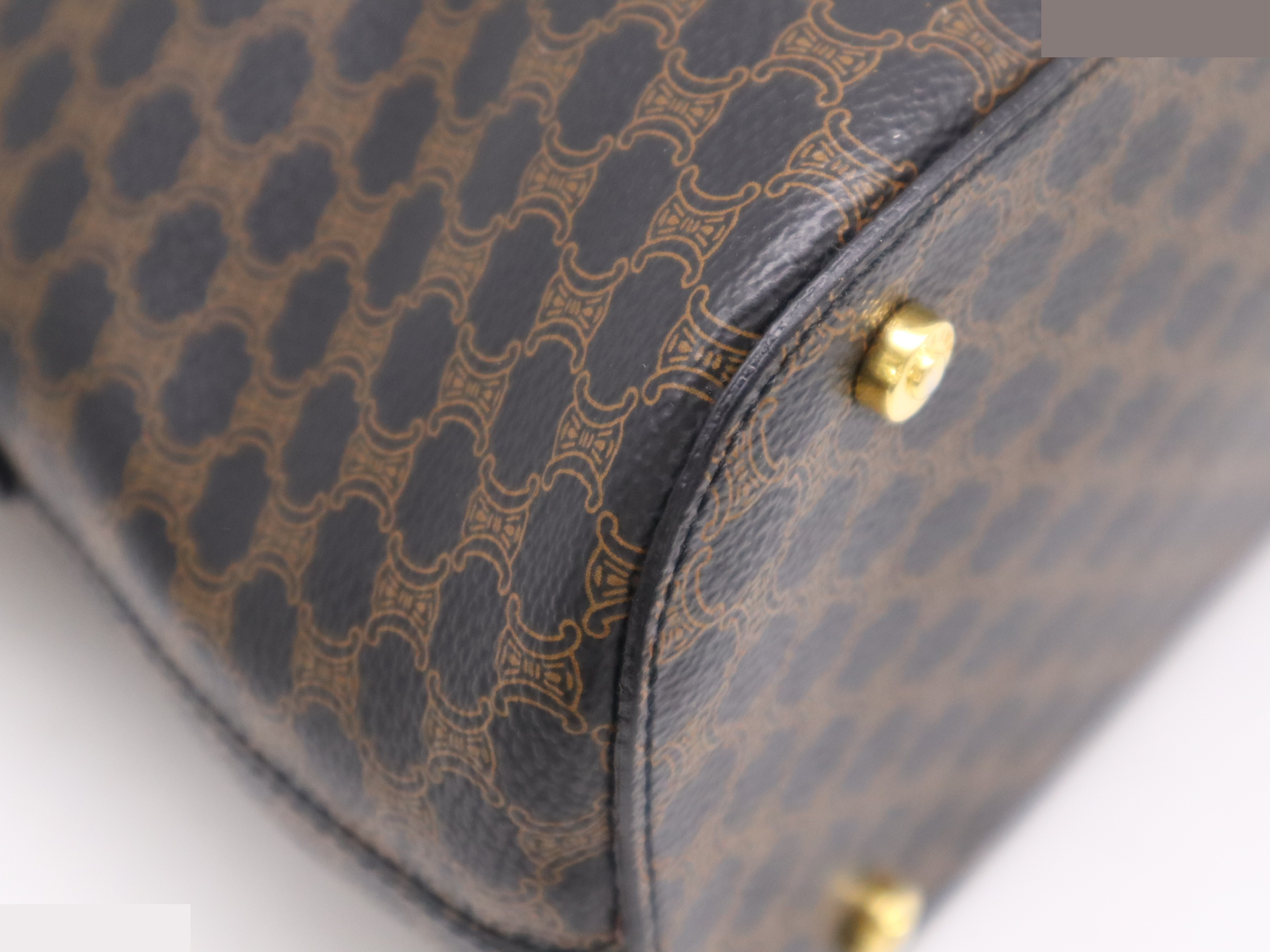 PVC x leather macadam handbag black — view 9