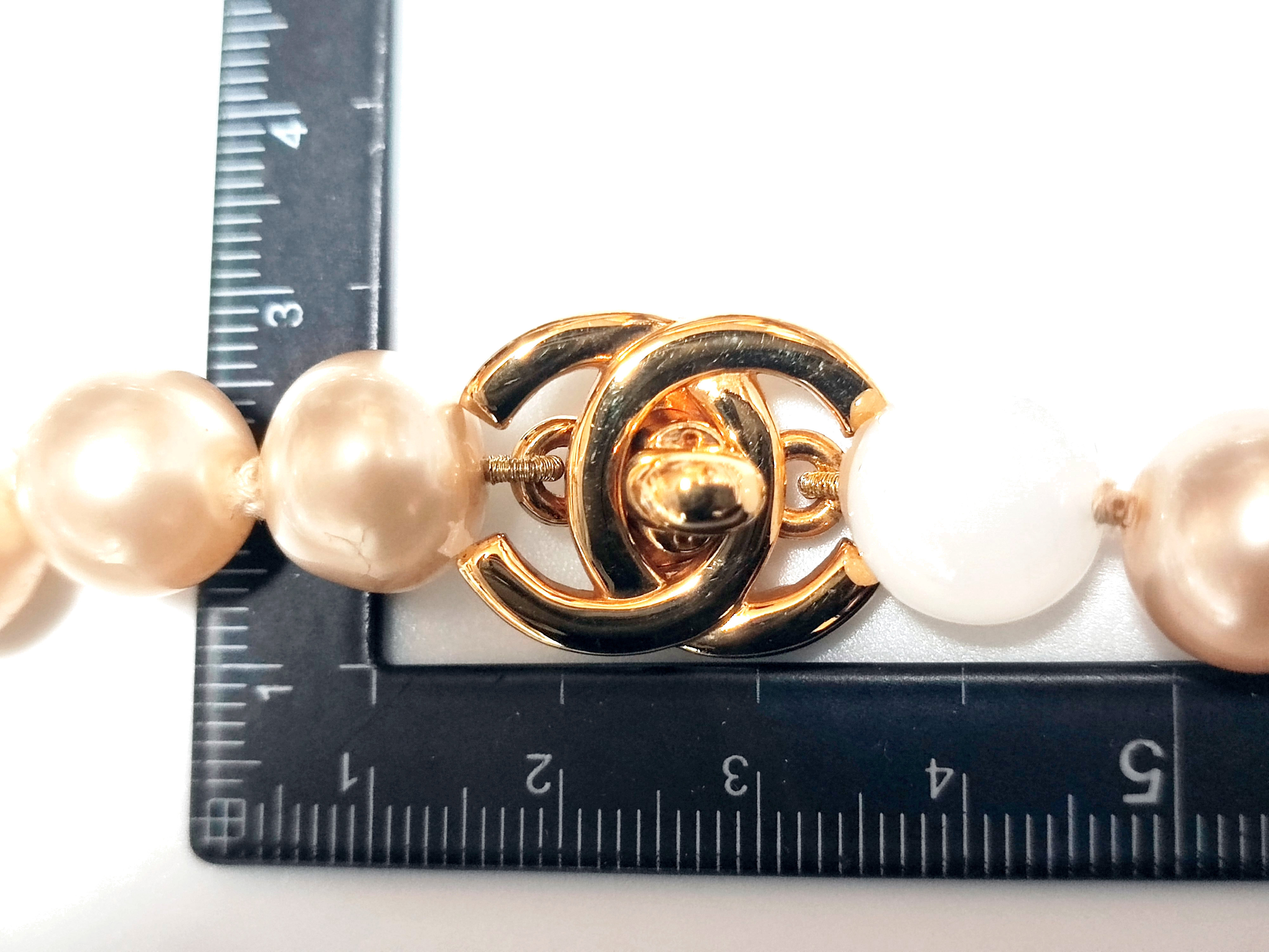 Coco Mark Turnlock Pearl Necklace 97P Necklace — view 3