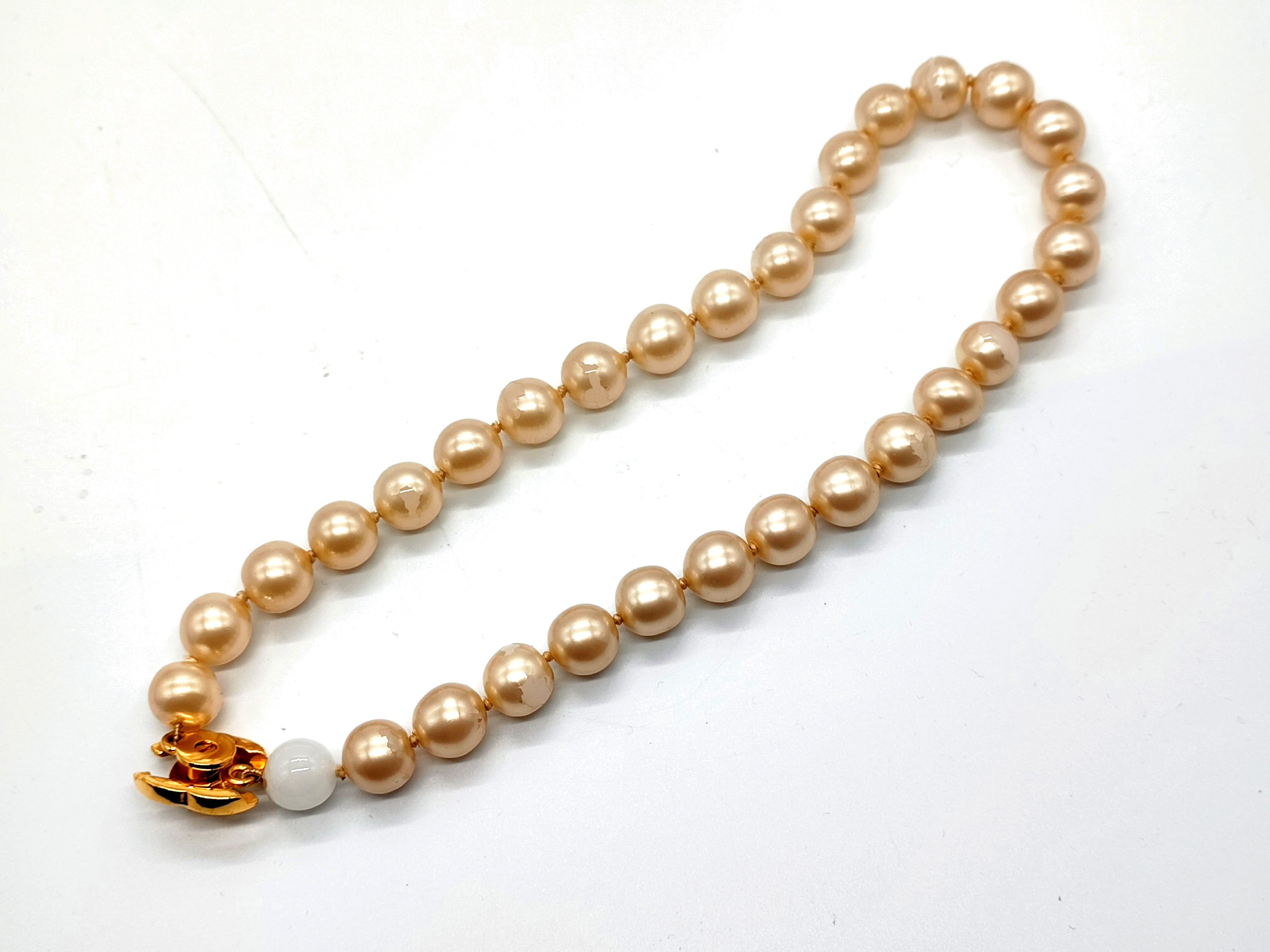 Coco Mark Turnlock Pearl Necklace 97P Necklace — view 7