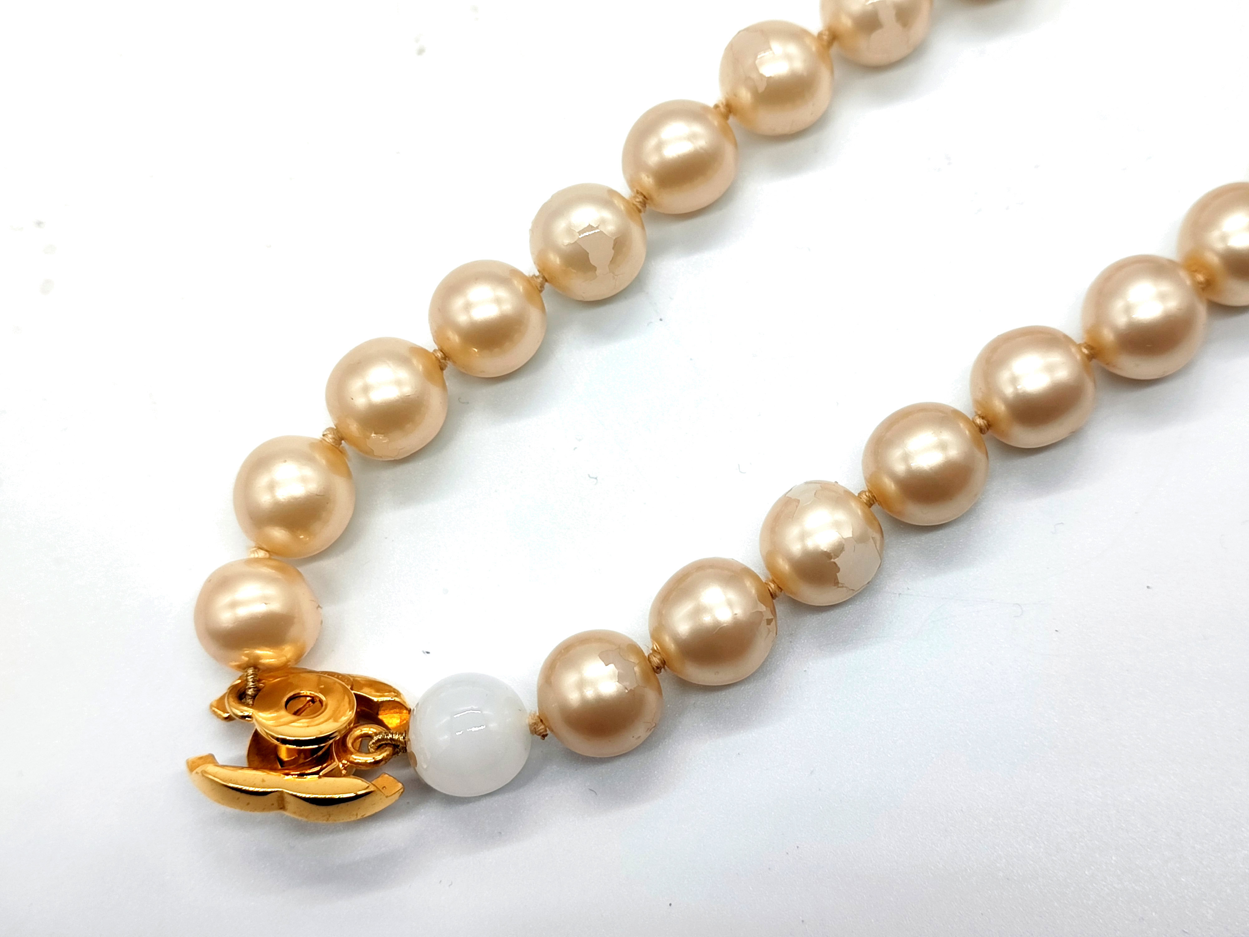 Coco Mark Turnlock Pearl Necklace 97P Necklace — view 8