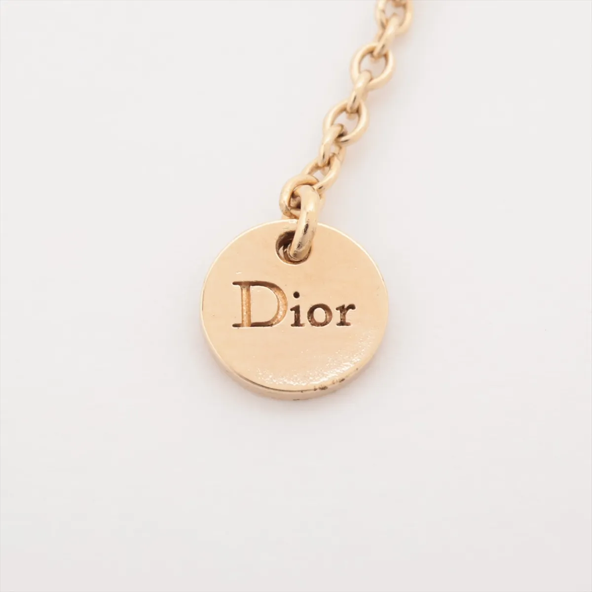 Clair D Lune Necklace GP x Rhinestone x Fake Pearl Gold — view 4